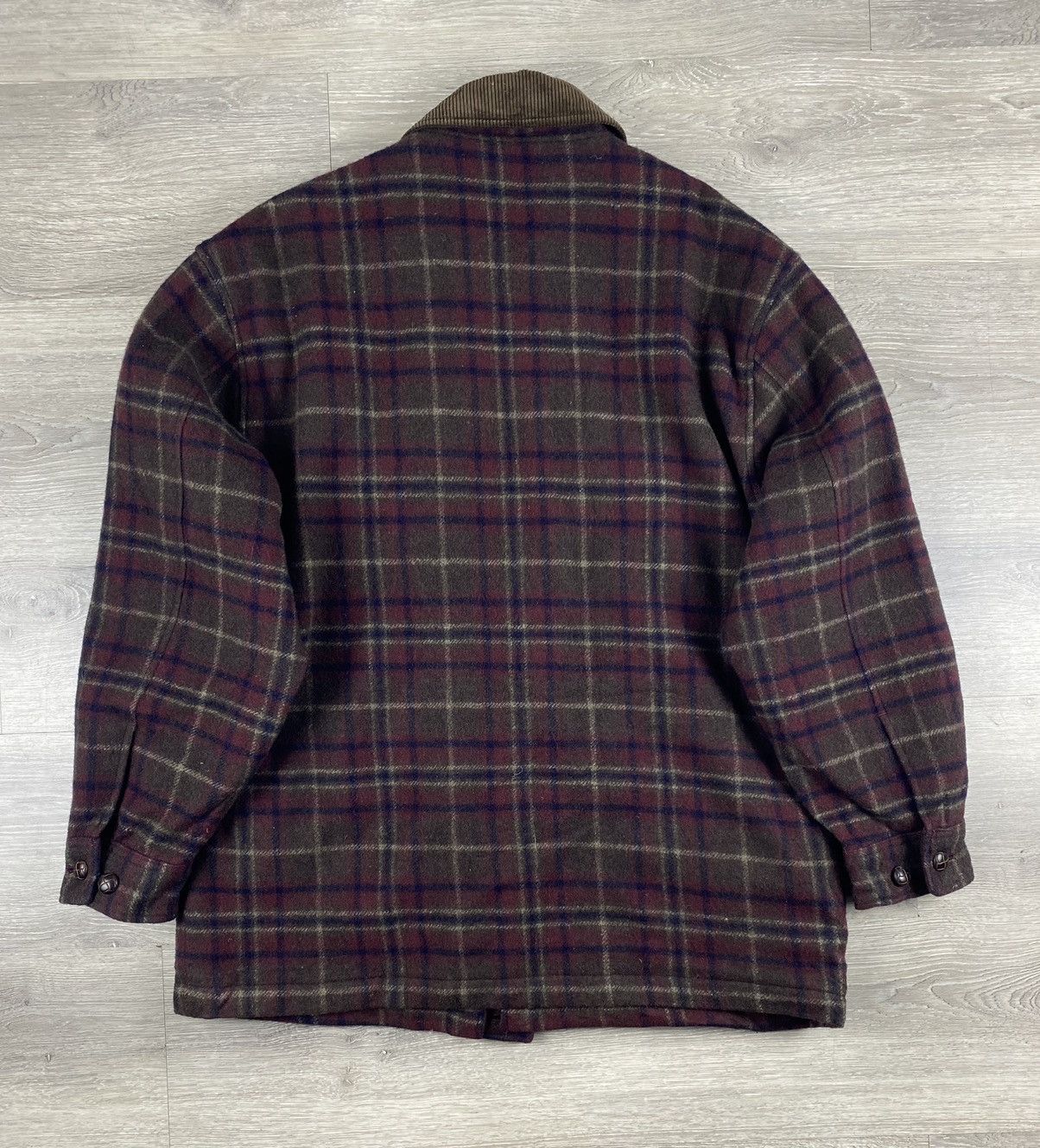 Uniqlo Vintage 90s Uniqlo Green Tab Checkered Wool Jacket Size US L / EU 52-54 / 3 - 7 Thumbnail