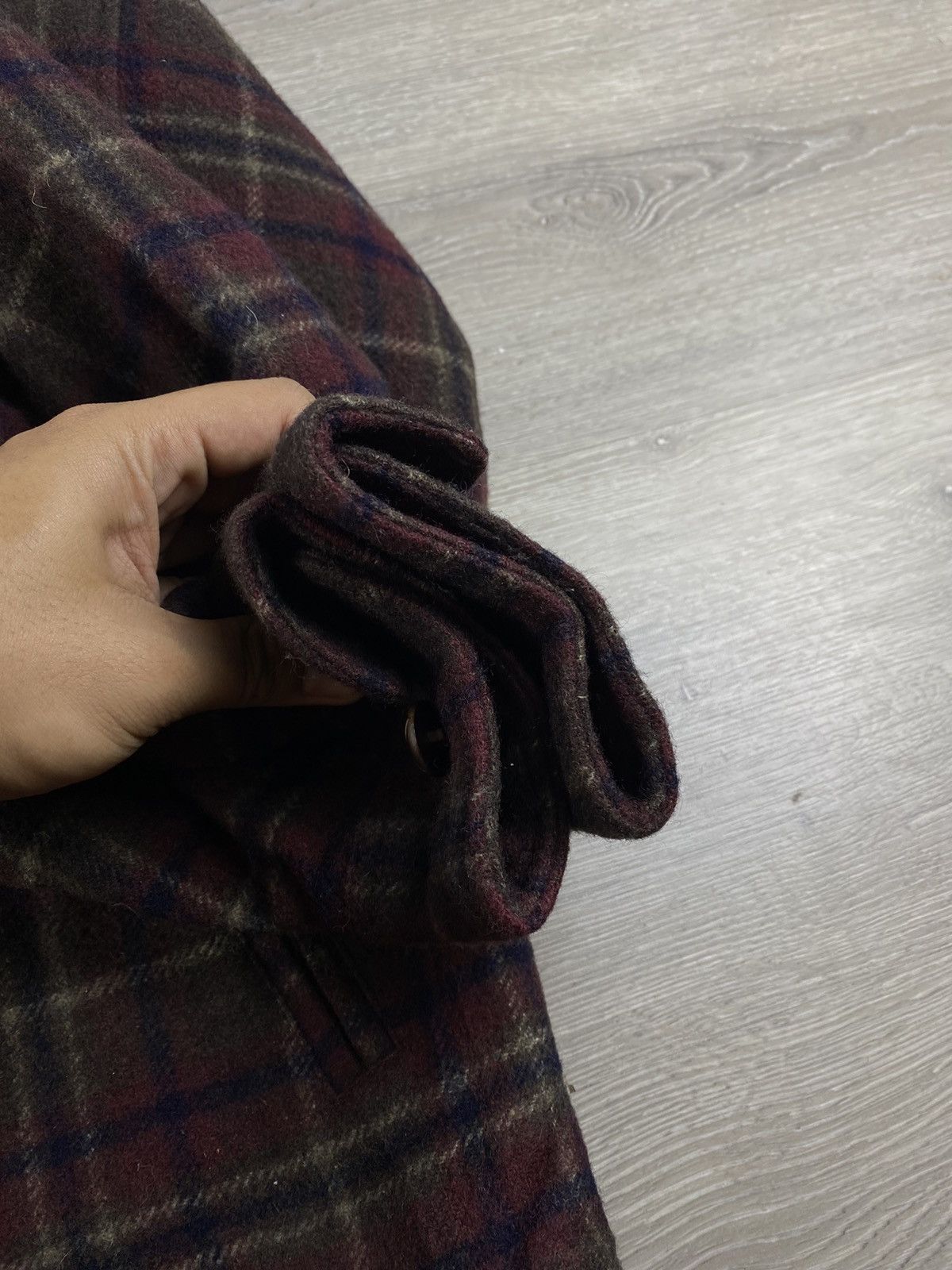 Uniqlo Vintage 90s Uniqlo Green Tab Checkered Wool Jacket Size US L / EU 52-54 / 3 - 6 Thumbnail