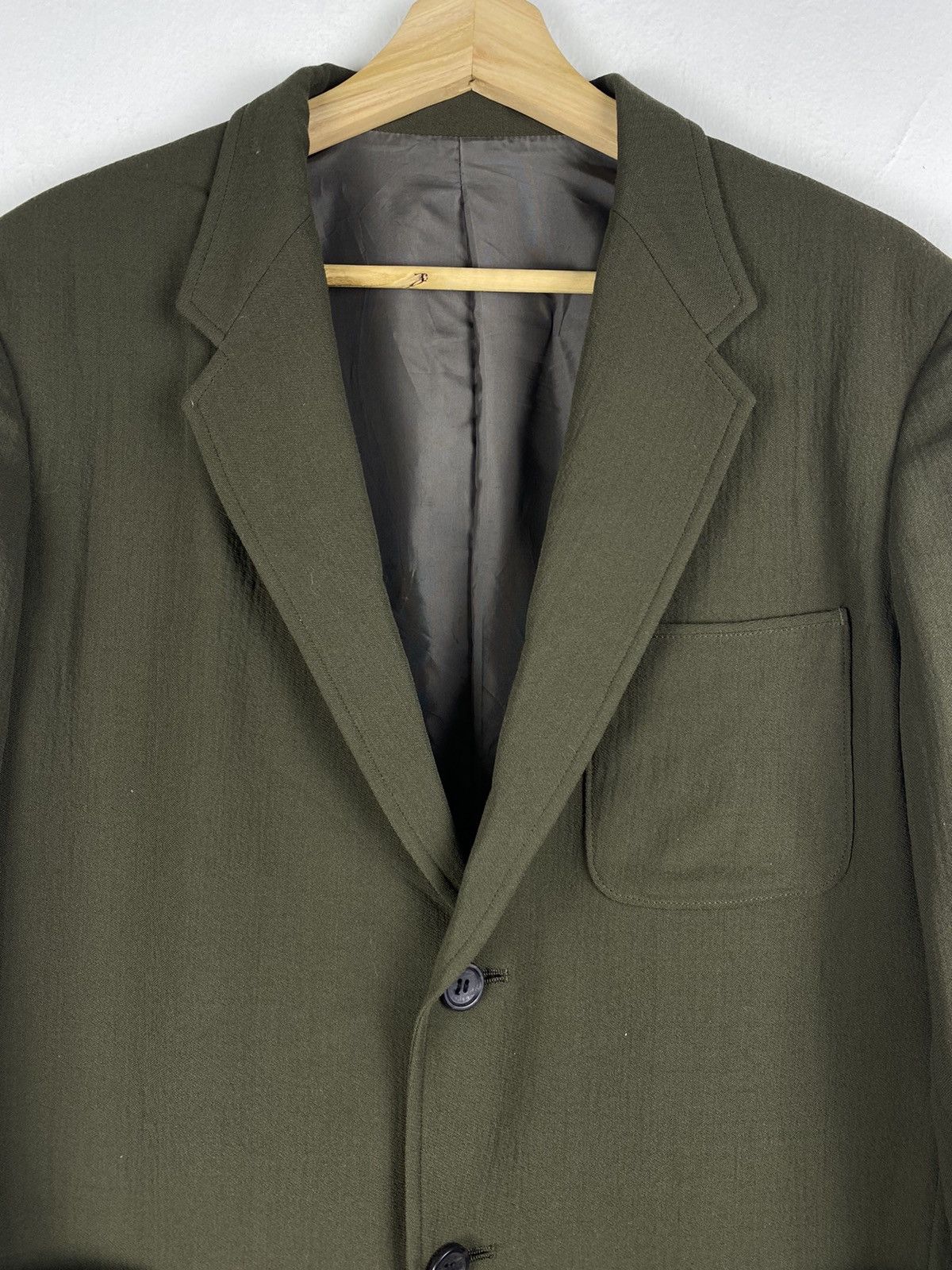 Yohji Yamamoto GONE 🔥 Vintage Yohji Yamamoto Y's Linen/Wool Blazer Size 38L - 4 Thumbnail