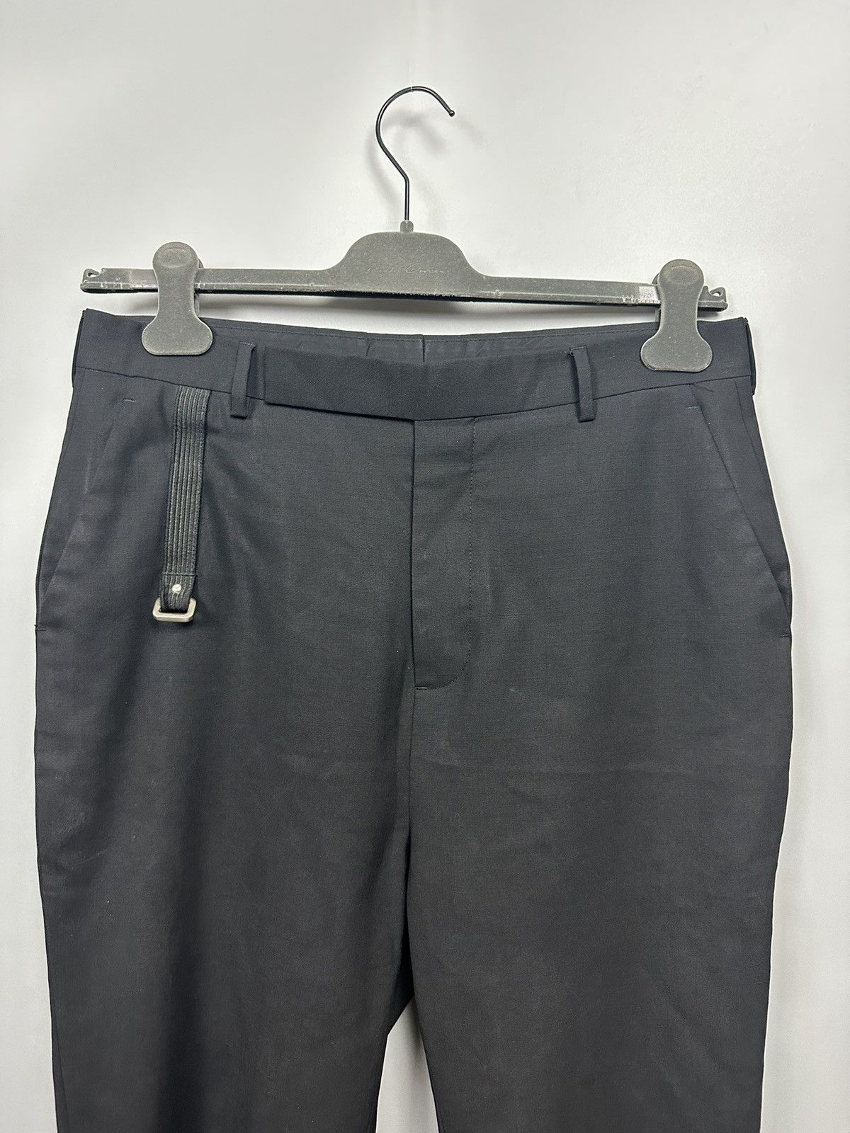 Rick Owens SS19 ‘BABEL’ Embellished Wool Cropped Astaire Trousers Size US 30 / EU 46 - 2 Thumbnail