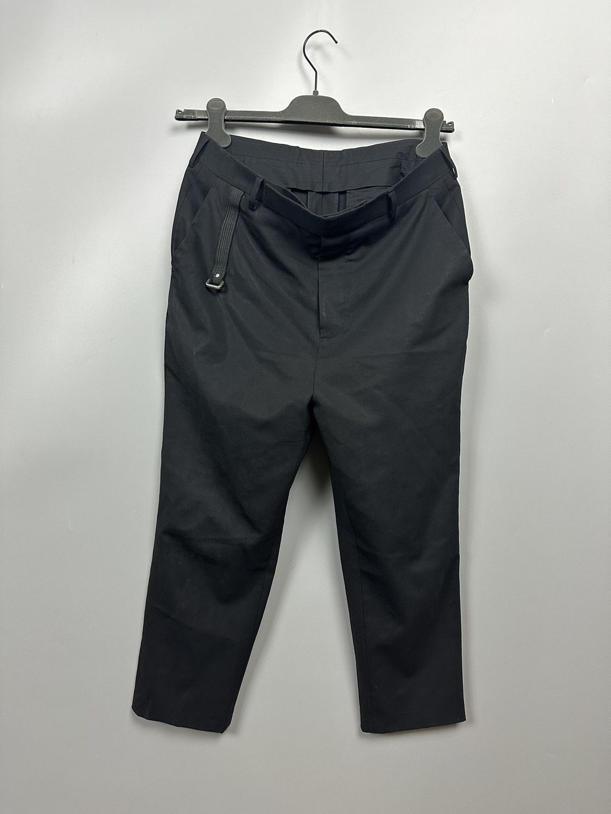 Rick Owens SS19 ‘BABEL’ Embellished Wool Cropped Astaire Trousers Size US 30 / EU 46 - 4 Thumbnail