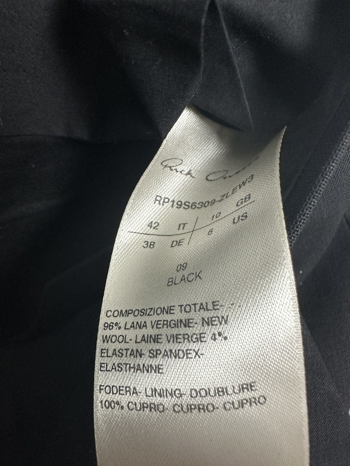 Rick Owens SS19 ‘BABEL’ Embellished Wool Cropped Astaire Trousers Size US 30 / EU 46 - 7 Thumbnail