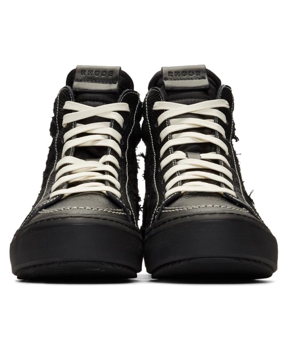 Rhude V1 - HI Black Leather & Suede - New Size US 9 / EU 42 - 5 Thumbnail