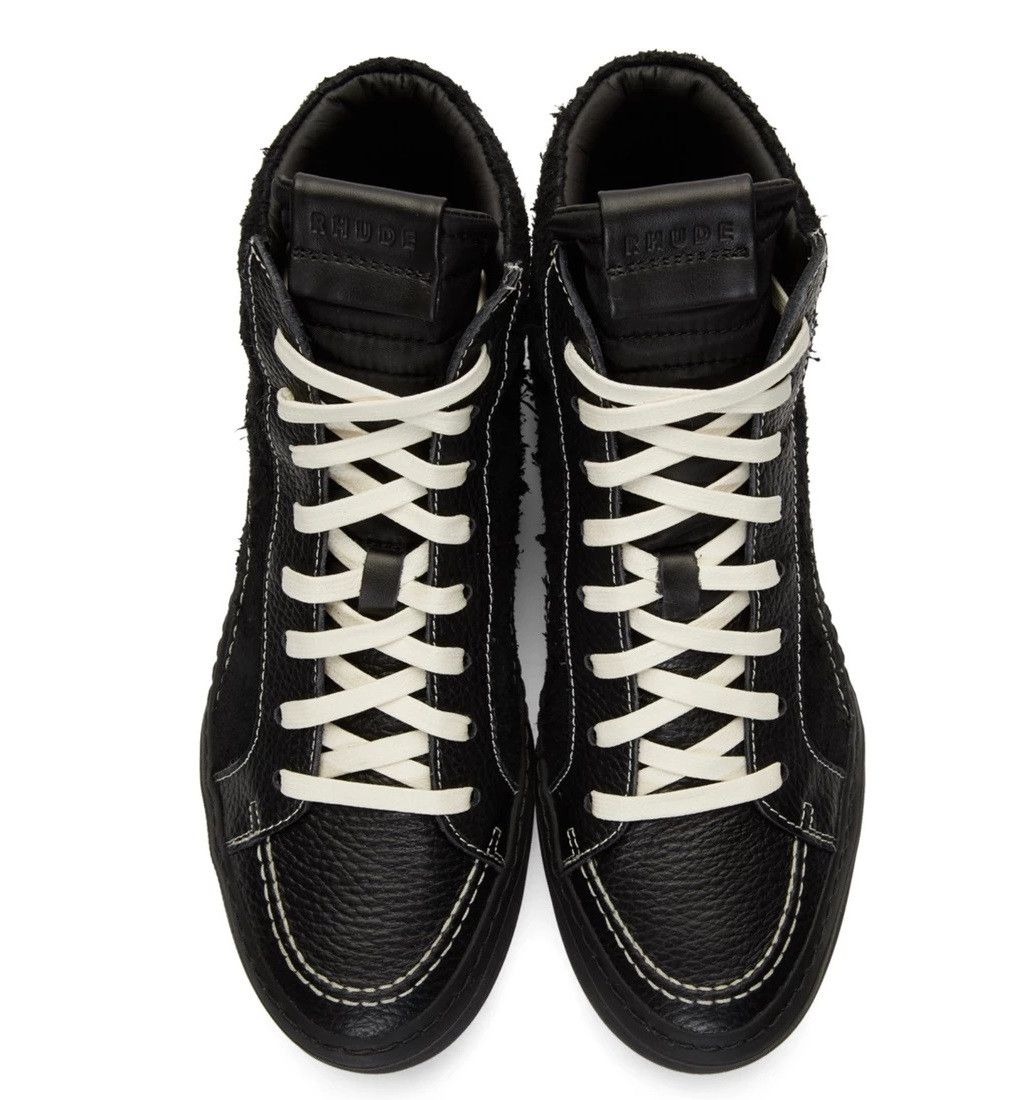 Rhude V1 - HI Black Leather & Suede - New Size US 9 / EU 42 - 6 Thumbnail