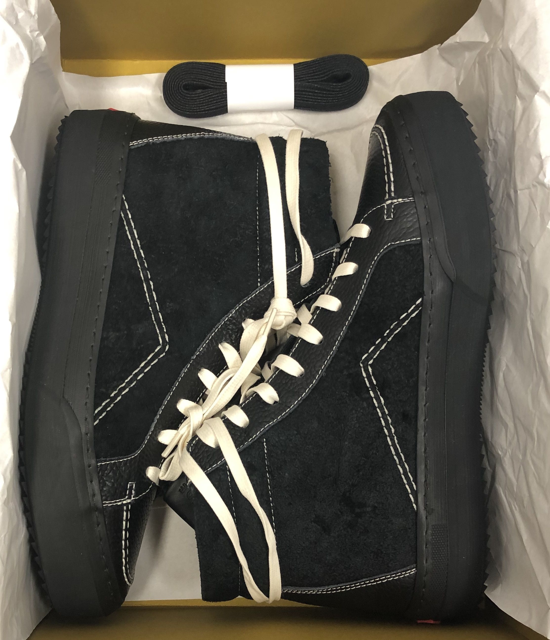 Rhude V1 - HI Black Leather & Suede - New Size US 9 / EU 42 - 1 Thumbnail