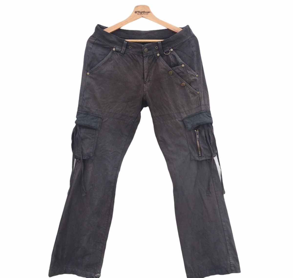 image of Beauty Youth x United Arrows Beauty & Youth United Arrows Tactical Bondage Cargo Pants in Black Smo