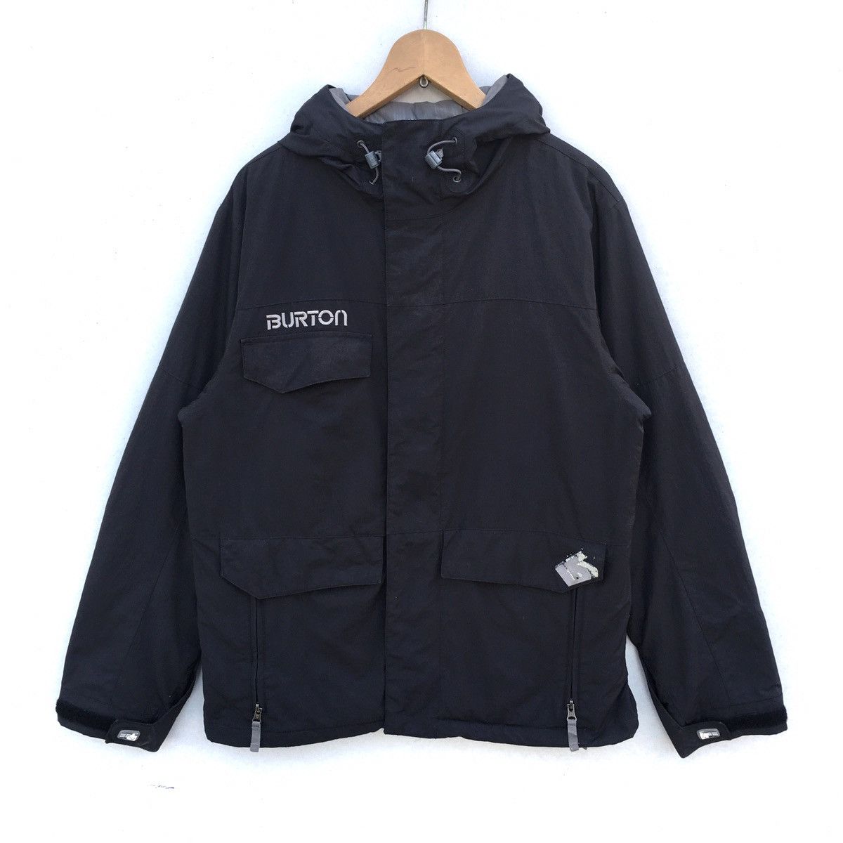 Vintage Burton Hooded Ski Jacket Spellout Logo