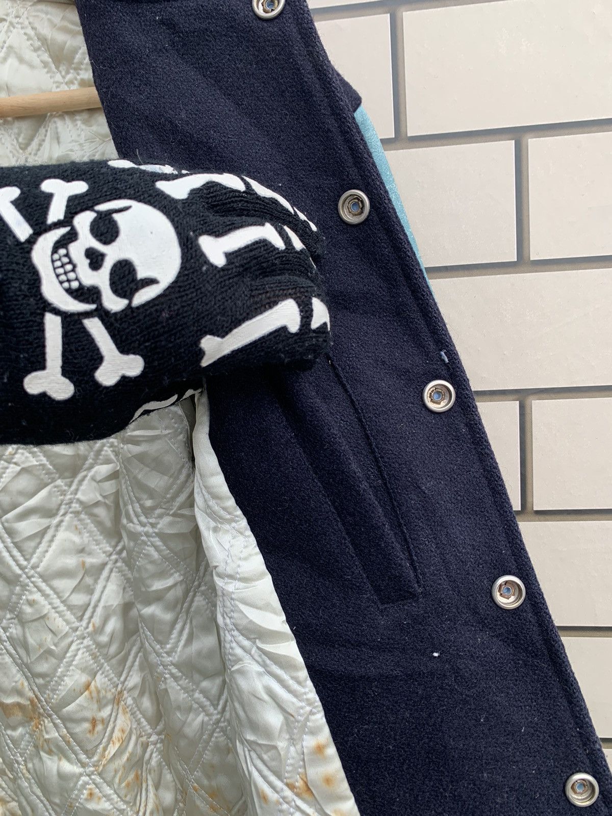 Macbeth × Vintage 🔥Vintage Macbeth Varsity Leather Bomber Jacket Size US M / EU 48-50 / 2 - 20 Thumbnail