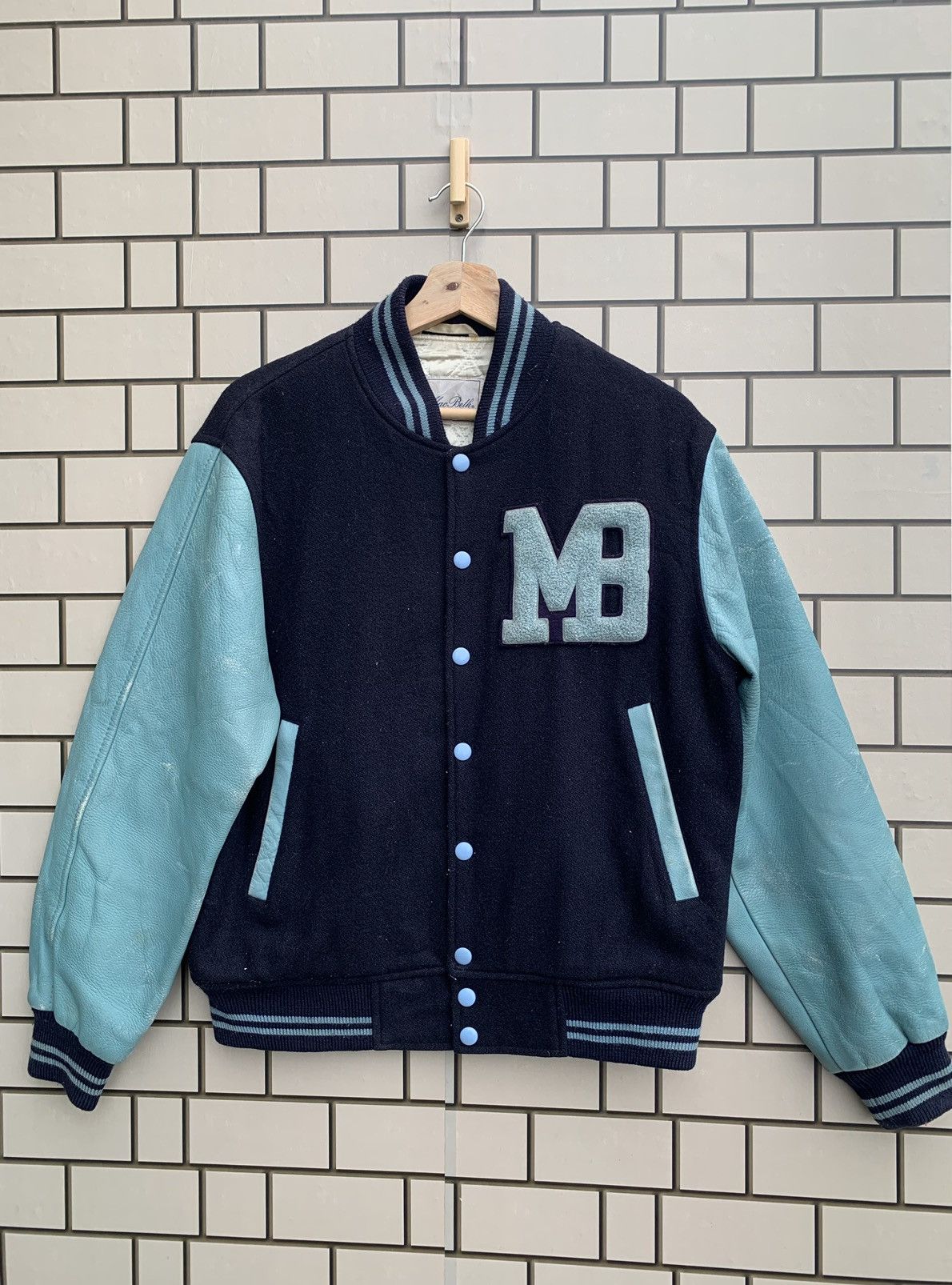 Macbeth × Vintage 🔥Vintage Macbeth Varsity Leather Bomber Jacket Size US M / EU 48-50 / 2 - 1 Thumbnail