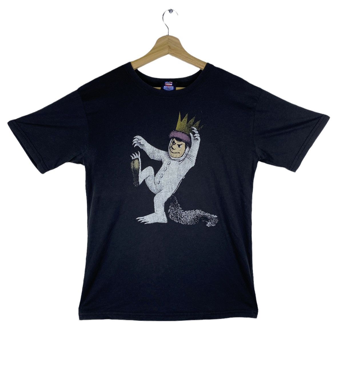image of Cartoon Network x Vintage Gone Vintage Halloween Where The Wild Things Are T Shirt (Size Medium)