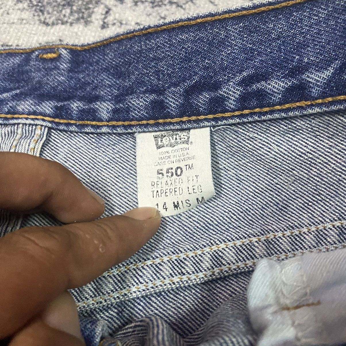 Levi's × Vintage Vintage Levis 550 Single R Denim Jeans Short Size US 32 / EU 48 - 5 Thumbnail