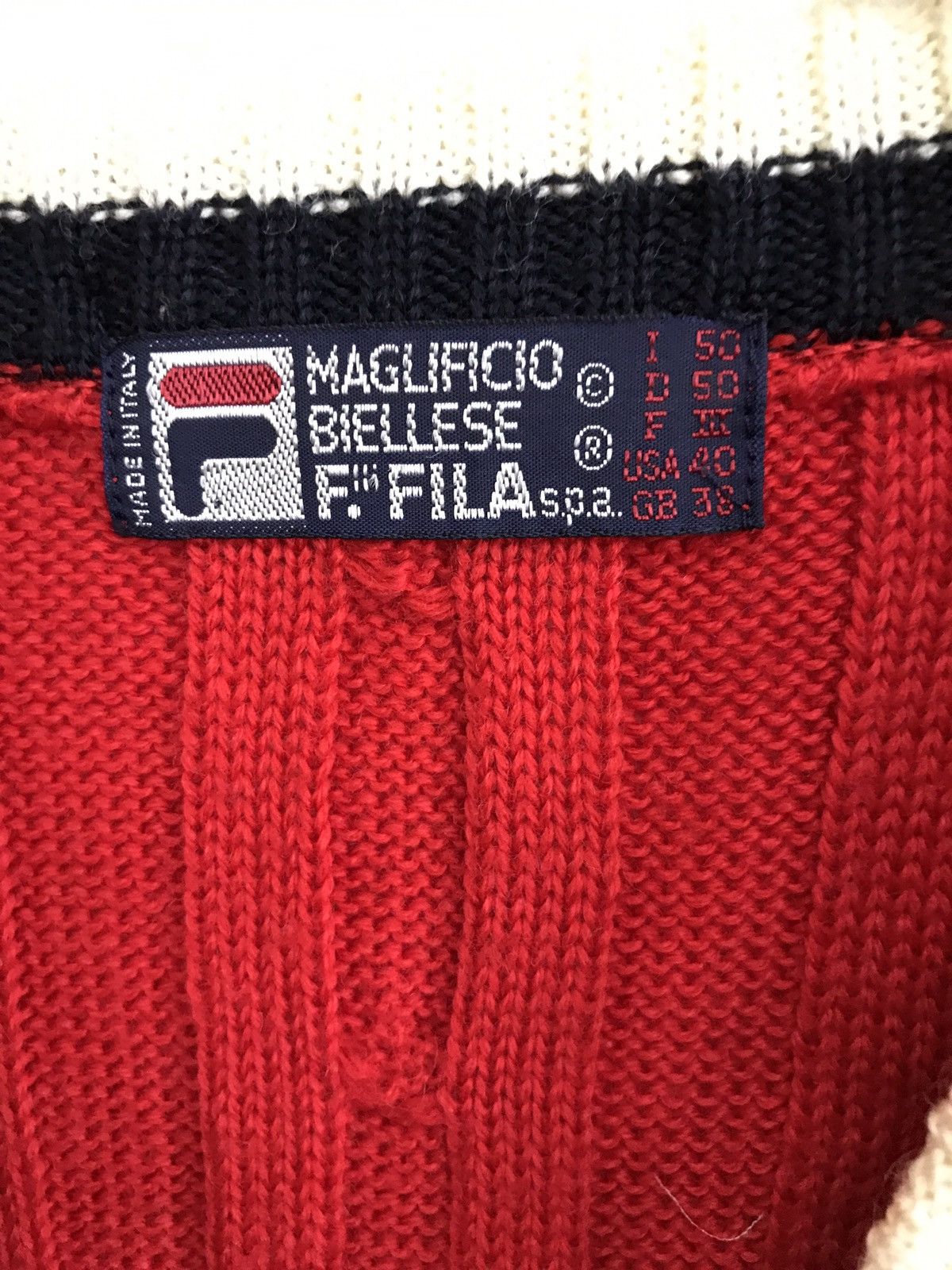 Fila Fila Hand Knit Sleeve Less Armpit 17"x24.5" Size US XXS / EU 40 - 4 Thumbnail
