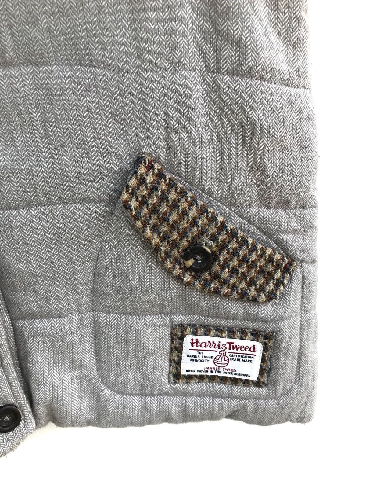 Harris Tweed Harris Tweed x Natural Palette Quilted Hoodie Sleeveless Size US L / EU 52-54 / 3 - 5 Thumbnail