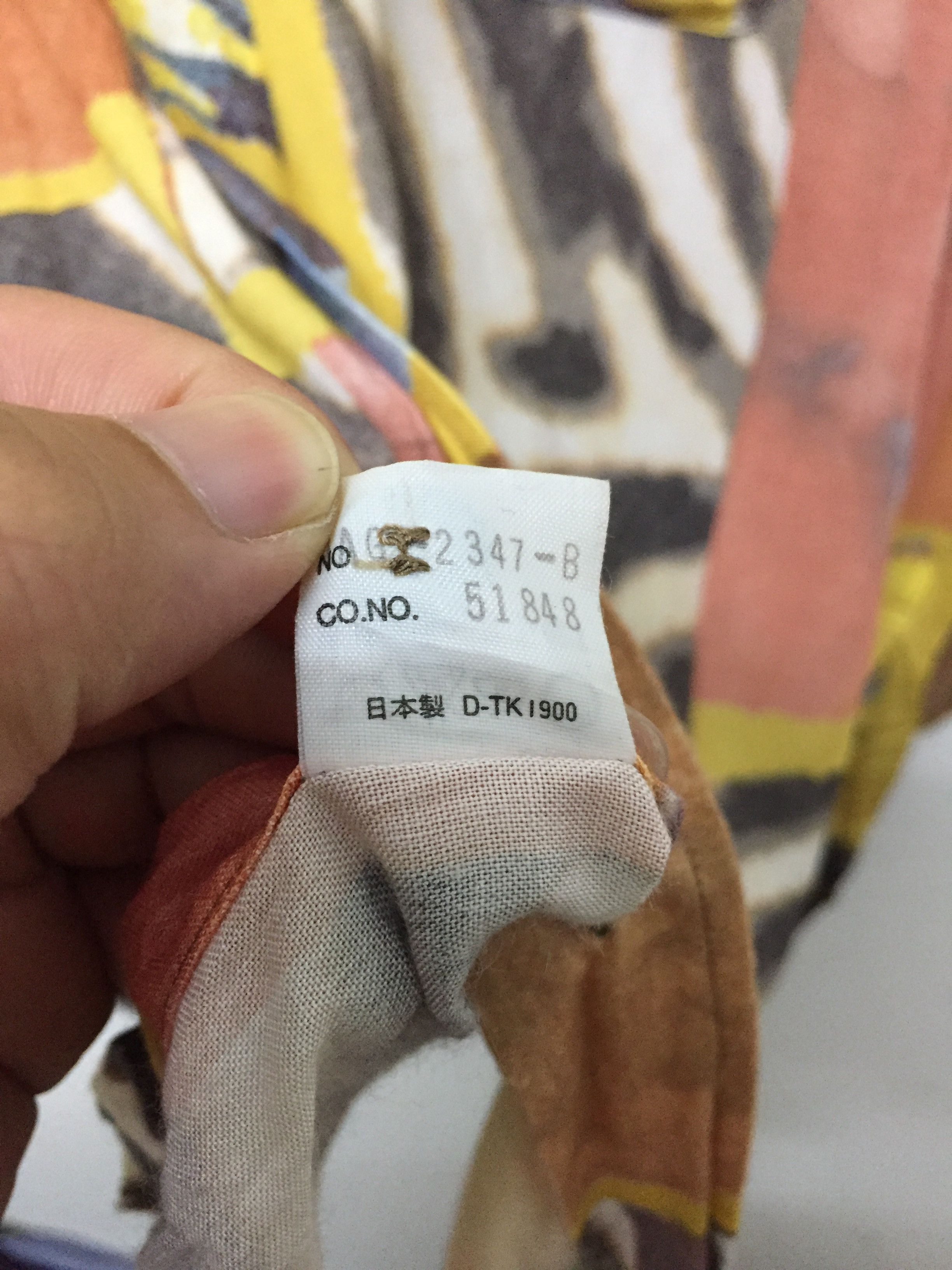 Yoshiyuki Konishi 90's JUN MEN crazy zebra abstract rayon Yohji yamamoto Size US L / EU 52-54 / 3 - 8 Thumbnail