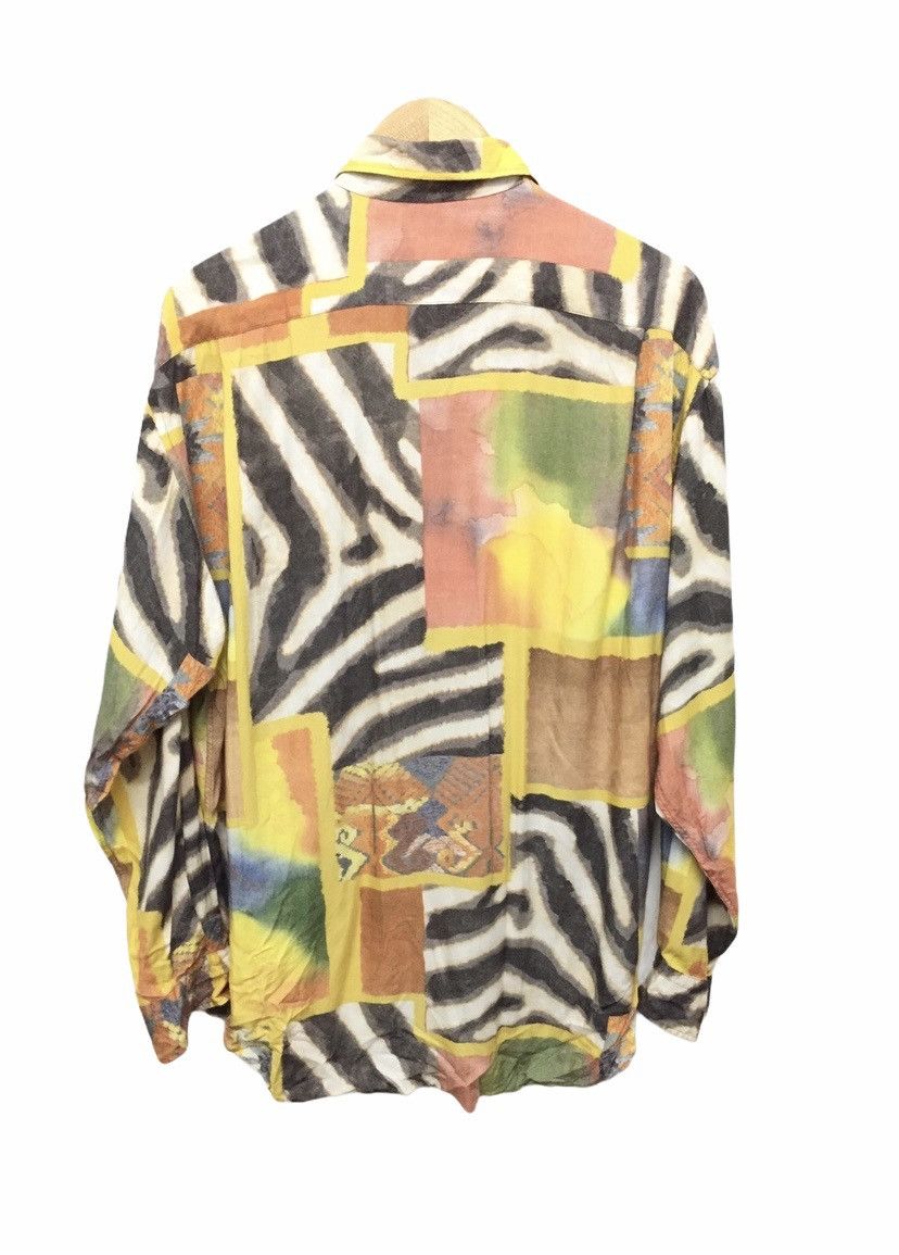 Yoshiyuki Konishi 90's JUN MEN crazy zebra abstract rayon Yohji yamamoto Size US L / EU 52-54 / 3 - 6 Thumbnail
