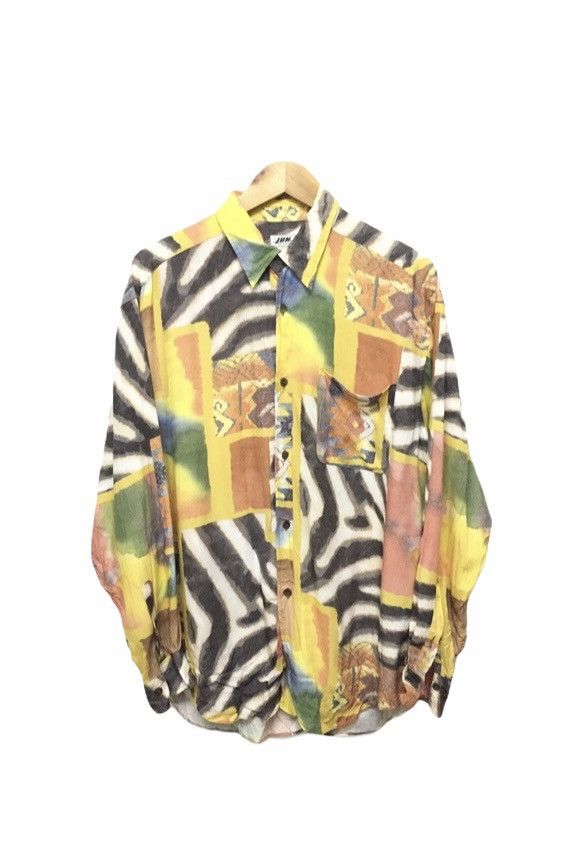 Yoshiyuki Konishi 90's JUN MEN crazy zebra abstract rayon Yohji yamamoto Size US L / EU 52-54 / 3 - 1 Thumbnail