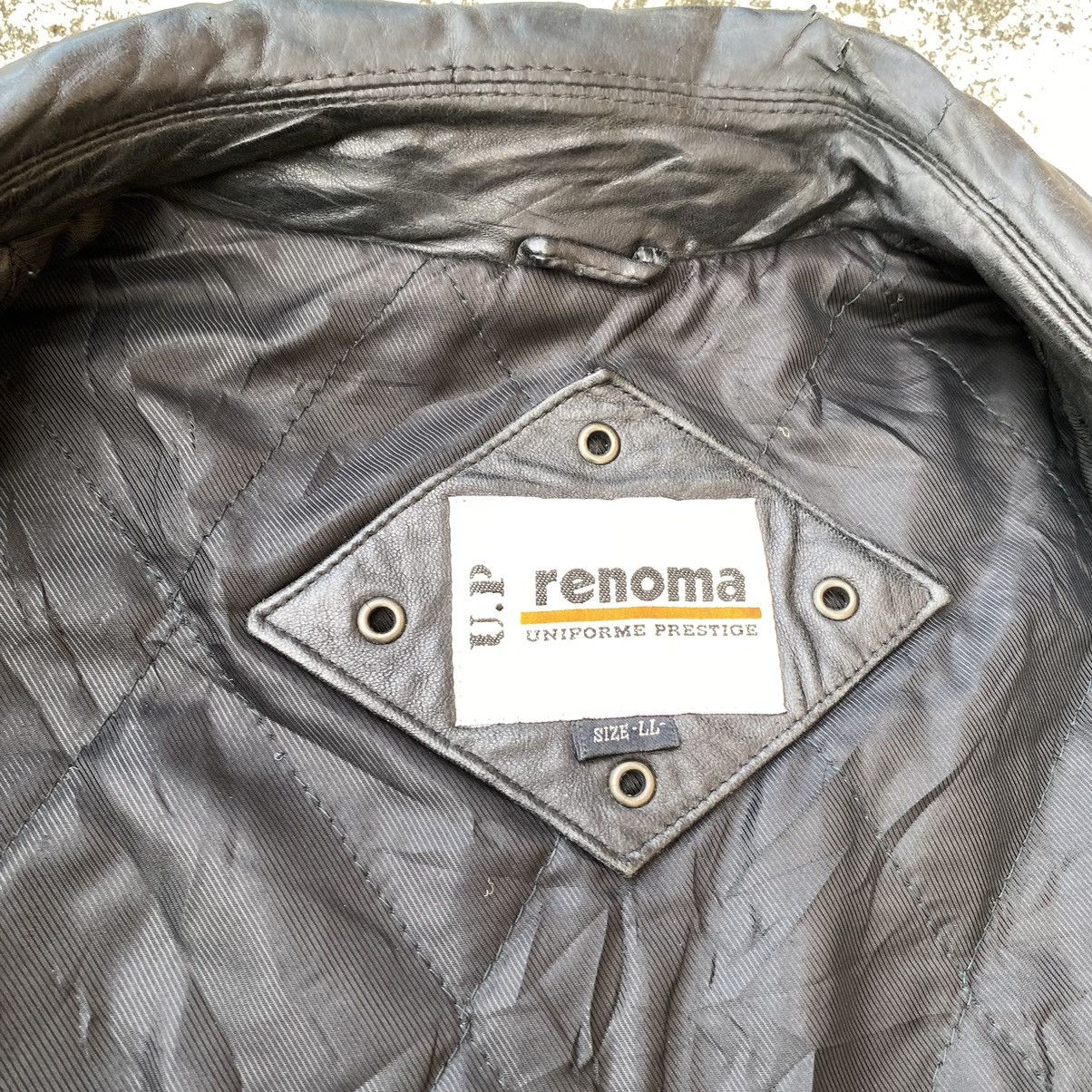 Genuine Leather × Renoma Steals🔥 Vintage Renoma Leather Jacket Size US XL / EU 56 / 4 - 10 Thumbnail