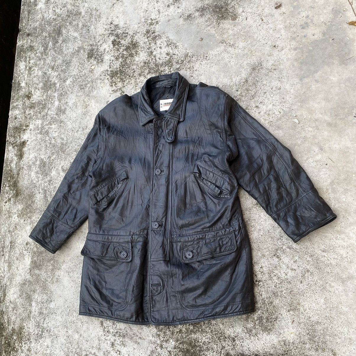 Genuine Leather × Renoma Steals🔥 Vintage Renoma Leather Jacket Size US XL / EU 56 / 4 - 6 Thumbnail