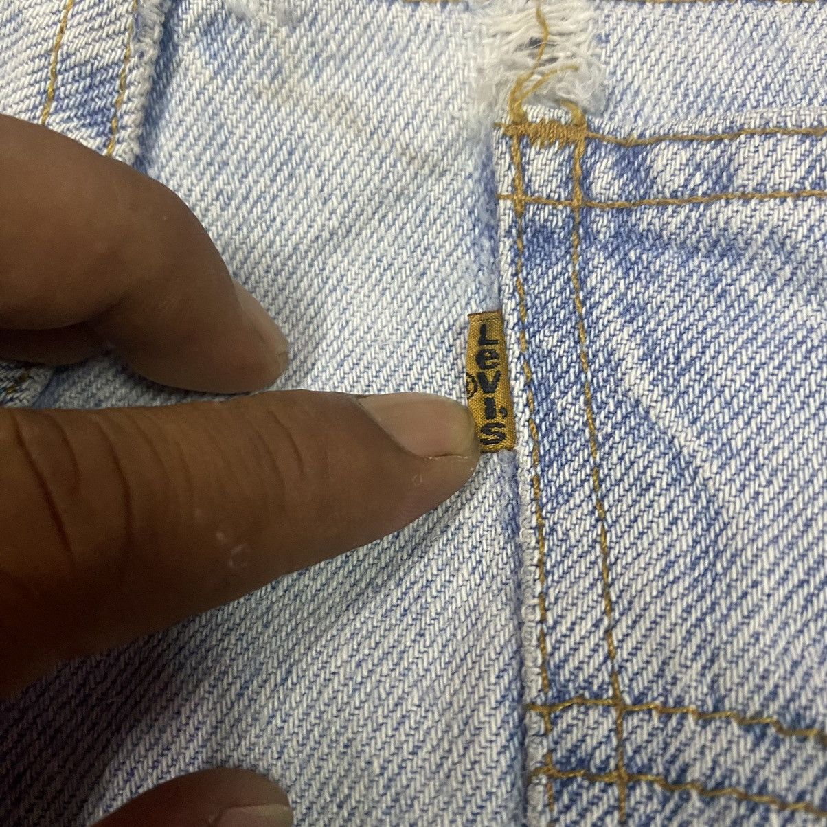 Levi's × Vintage Vintage Levis 550 Light Washed Faded Denim Jeans Short Size US 36 / EU 52 - 10 Thumbnail