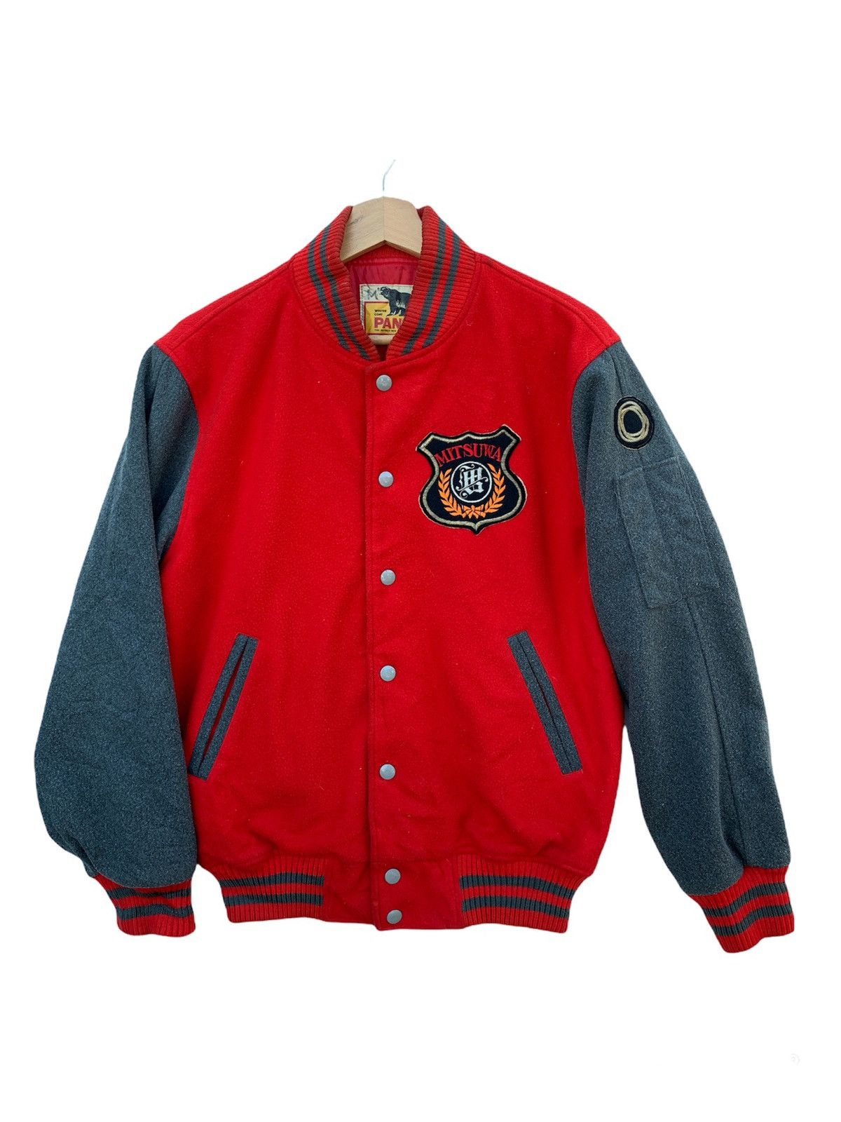 Japanese Brand × Vintage 🔥Vintage Japanese Brand Pansas Mitsuwa Varsity Jacket Size US M / EU 48-50 / 2 - 1 Thumbnail