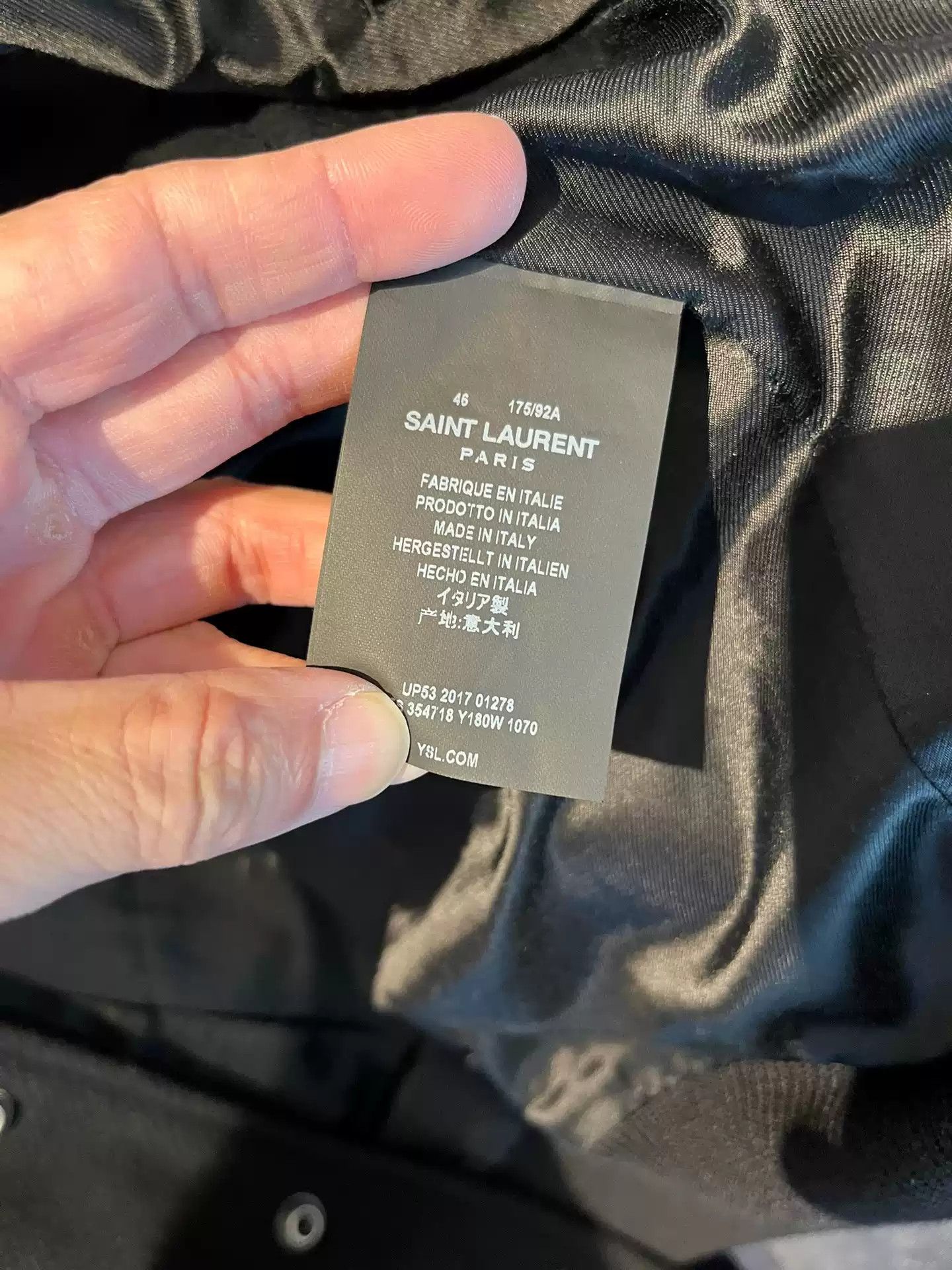 Saint Laurent Paris Saint Laurent Bomber Jacket Size 46 Size US S / EU 44-46 / 1 - 5 Thumbnail