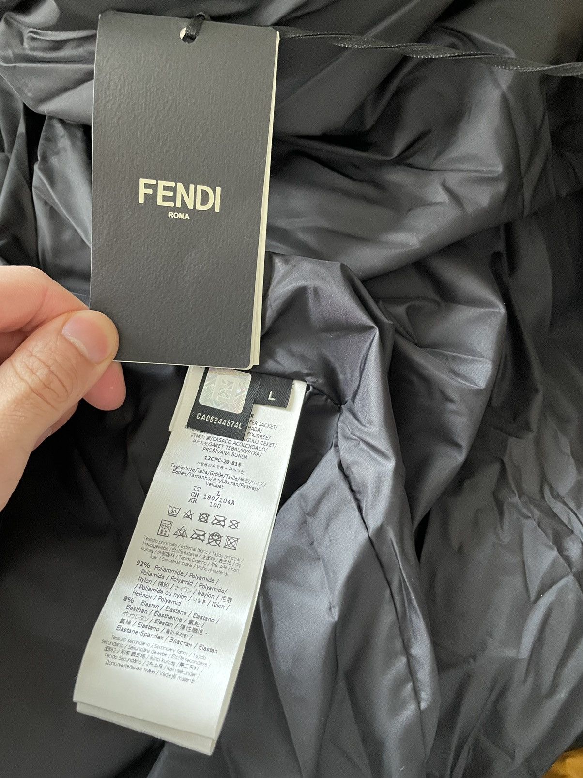 Fendi $3,500 Value Brand NEW Fendi Logo Duck Down Parka Jacket Size US XL / EU 56 / 4 - 3 Thumbnail