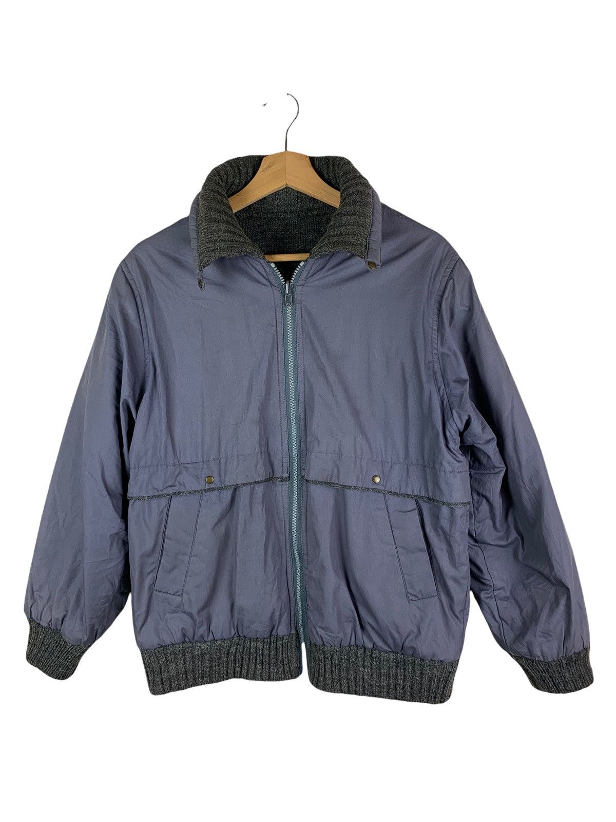 Japanese Brand × Vintage Vintage Japanese Brand Branton Reversible Bomber WoolJacket Size US M / EU 48-50 / 2 - 3 Thumbnail