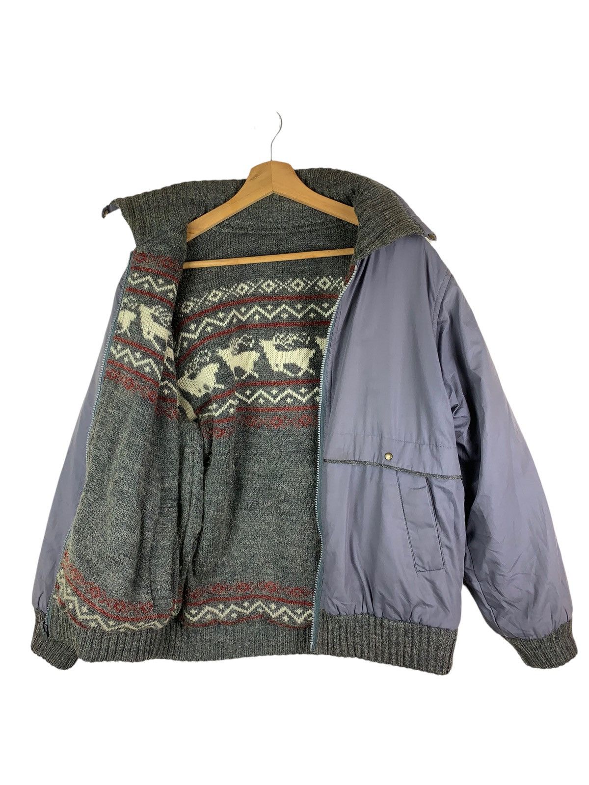Japanese Brand × Vintage Vintage Japanese Brand Branton Reversible Bomber WoolJacket Size US M / EU 48-50 / 2 - 20 Thumbnail