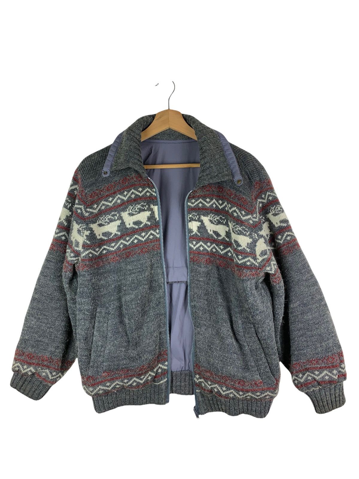 Japanese Brand × Vintage Vintage Japanese Brand Branton Reversible Bomber WoolJacket Size US M / EU 48-50 / 2 - 11 Thumbnail