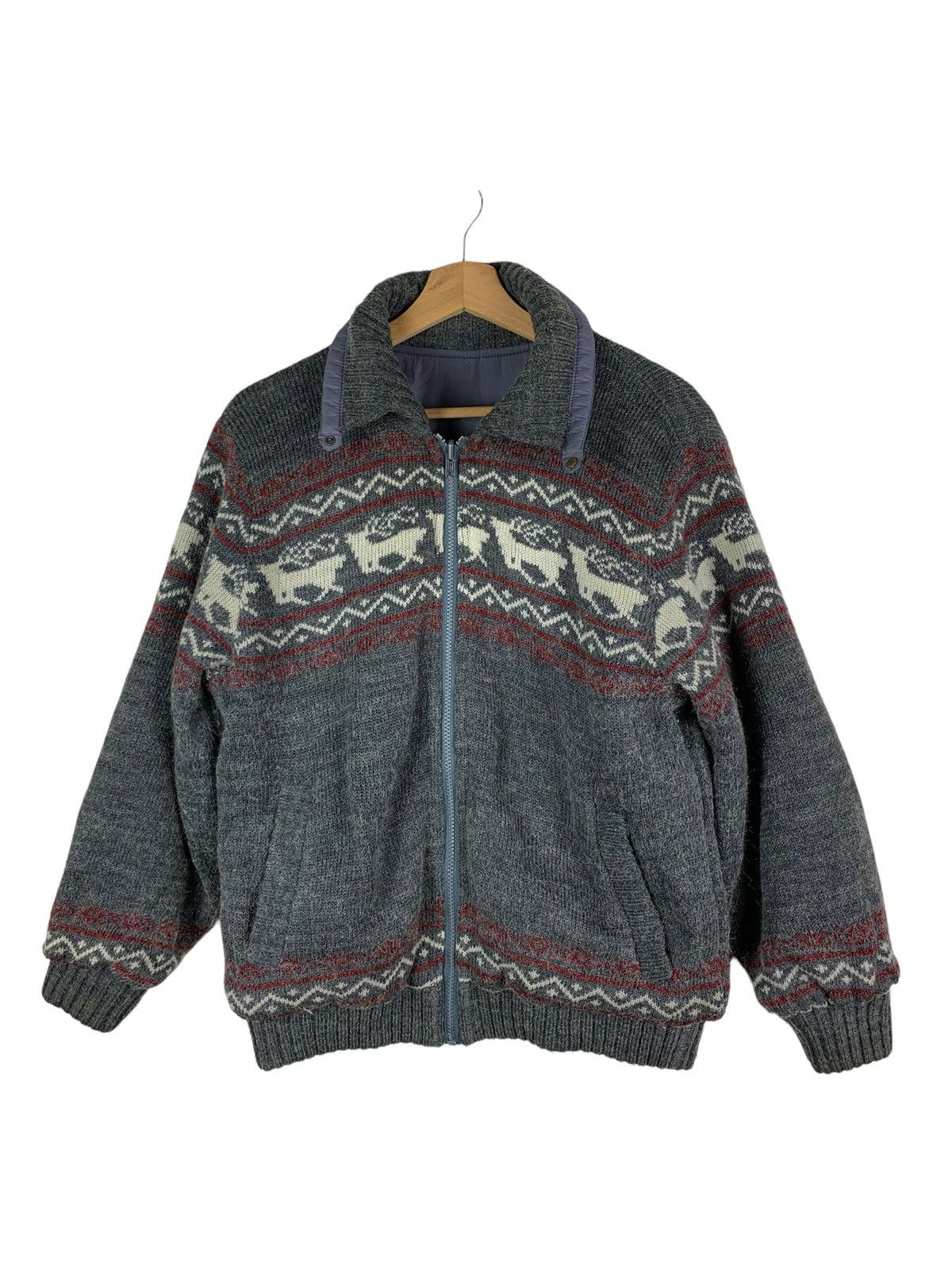 Japanese Brand × Vintage Vintage Japanese Brand Branton Reversible Bomber WoolJacket Size US M / EU 48-50 / 2 - 10 Thumbnail