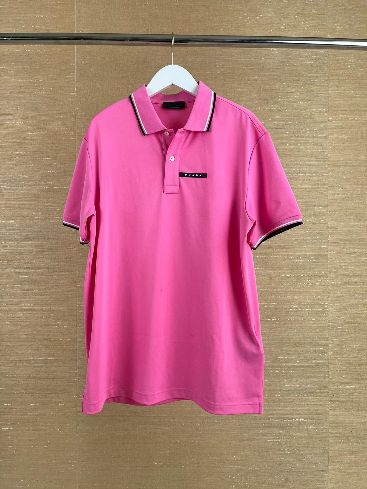 Pink prada hot sale polo