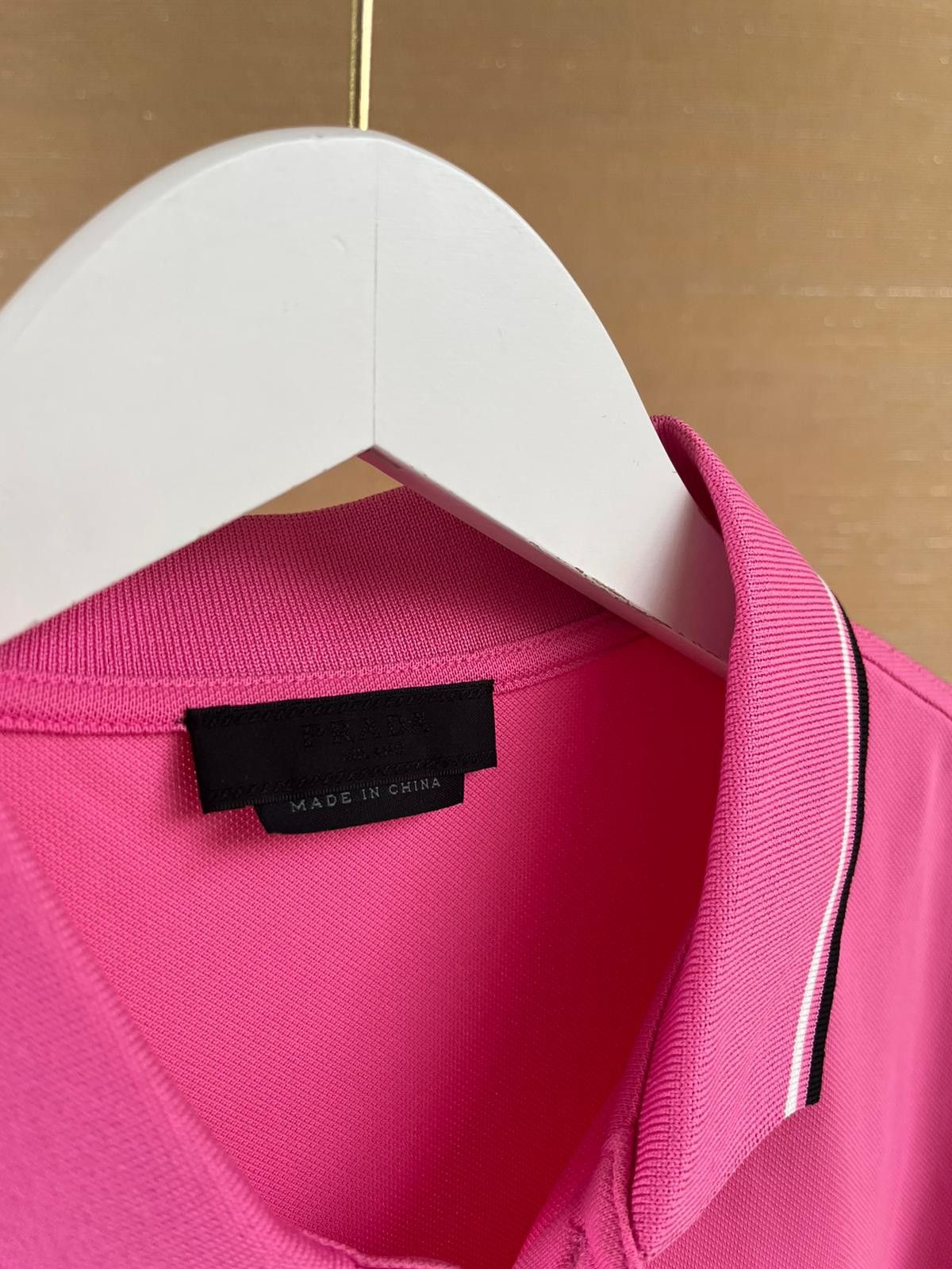Prada Pink Logo Polo in Pink Size US XL / EU 56 / 4 - 7 Thumbnail