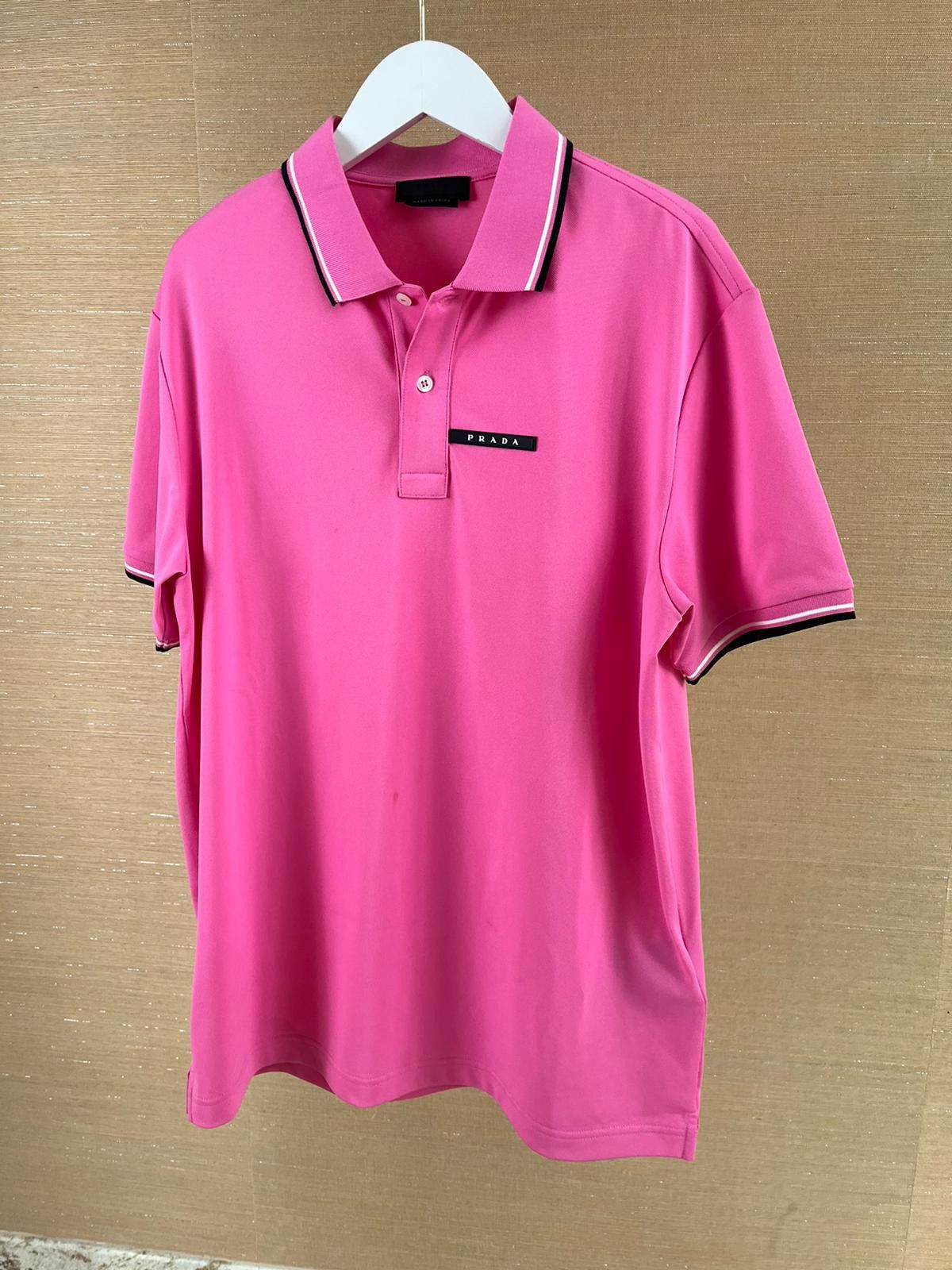 Prada Pink Logo Polo in Pink Size US XL / EU 56 / 4 - 3 Thumbnail