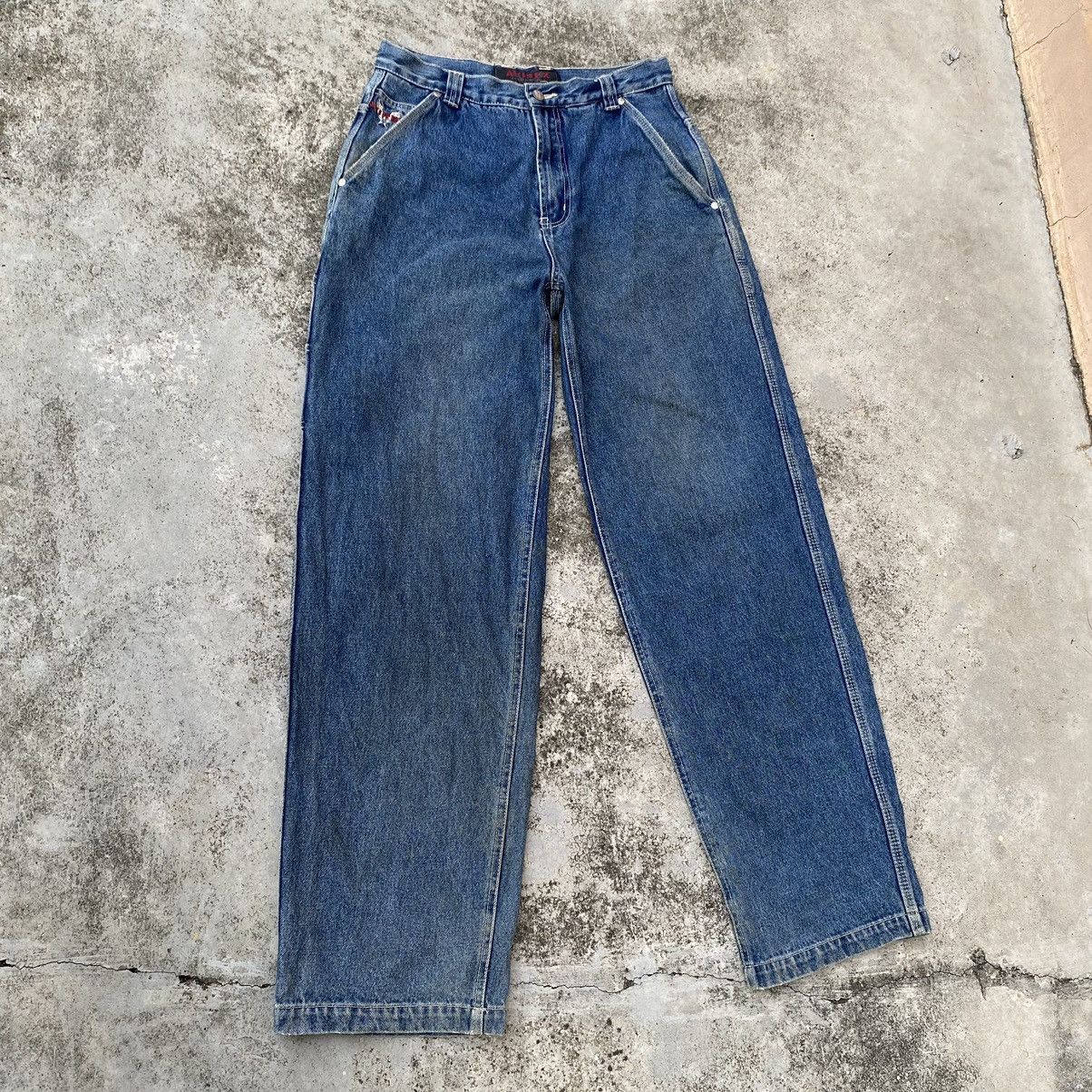Avirex × Jean × Vintage STEALS🔥 31x33 VINTAGE AVIREX CARPENTER BAGGY DENIM JEANS Size US 31 - 3 Thumbnail