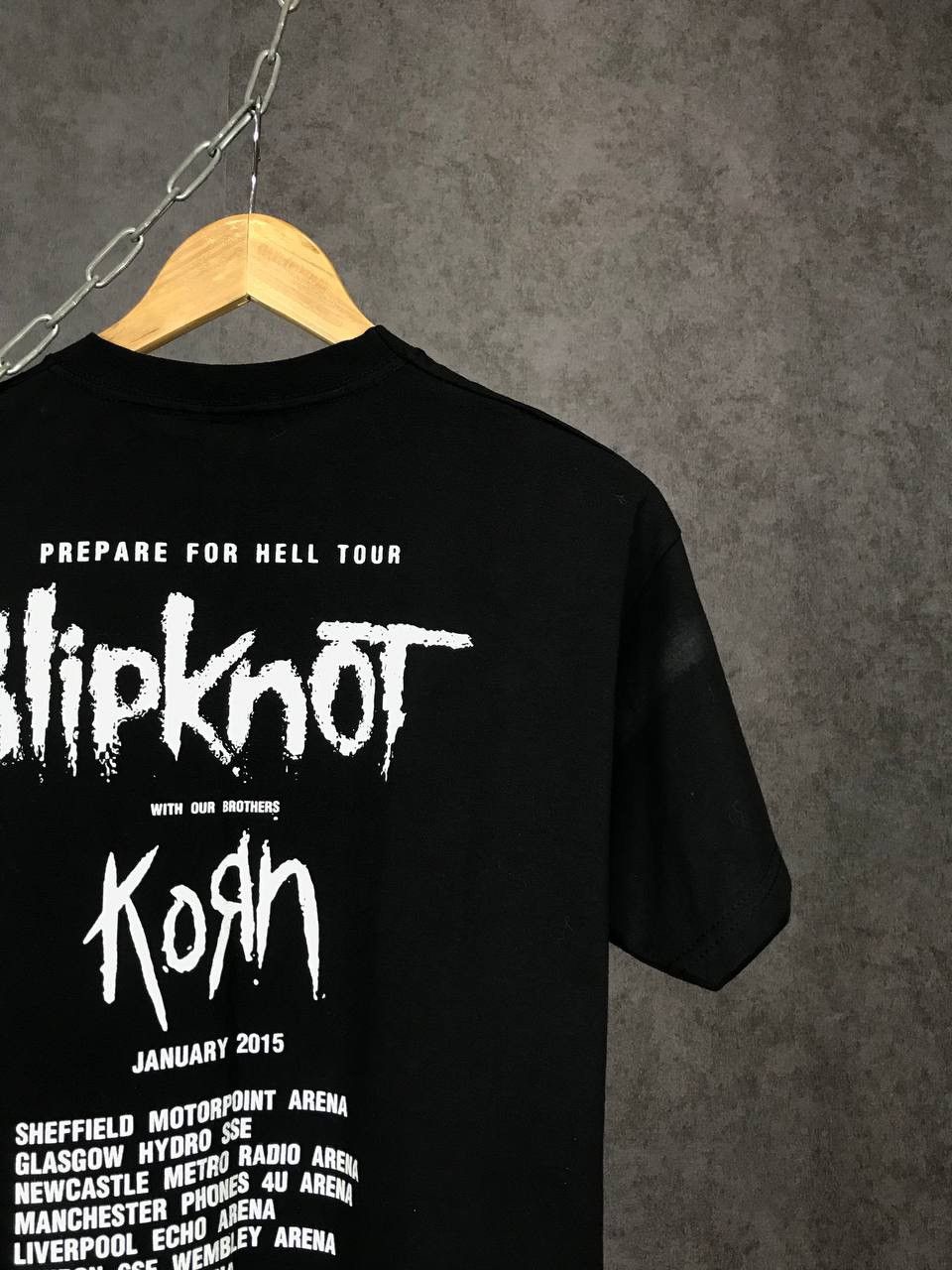 Band Tees × Slipknot Slipknot x Korn vintage rock band overprinted tour tee Size US M / EU 48-50 / 2 - 5 Thumbnail