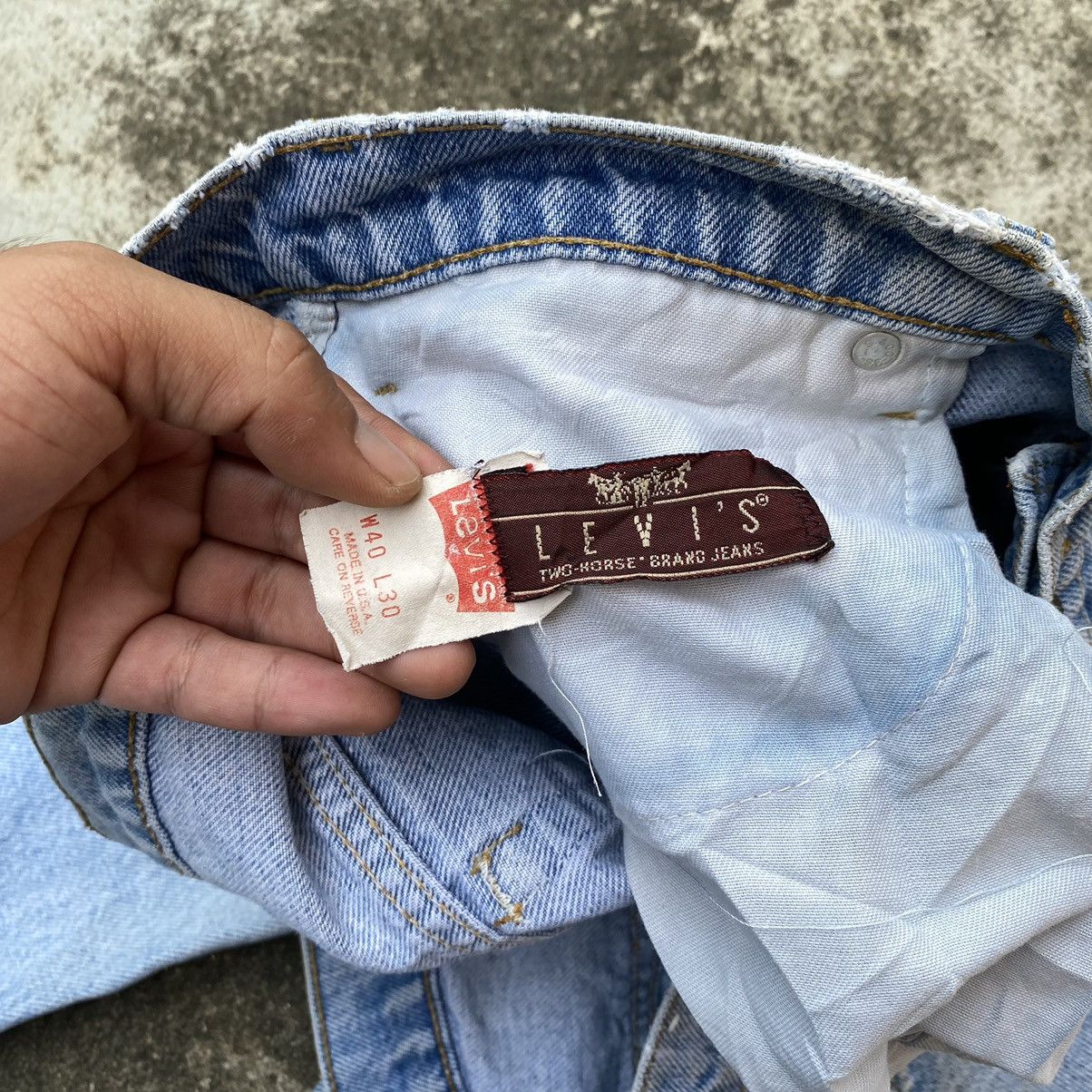 Jean × Levi's × Vintage Vintage Levis 80s USA Light Washed Denim Jeans Size US 38 / EU 54 - 12 Thumbnail