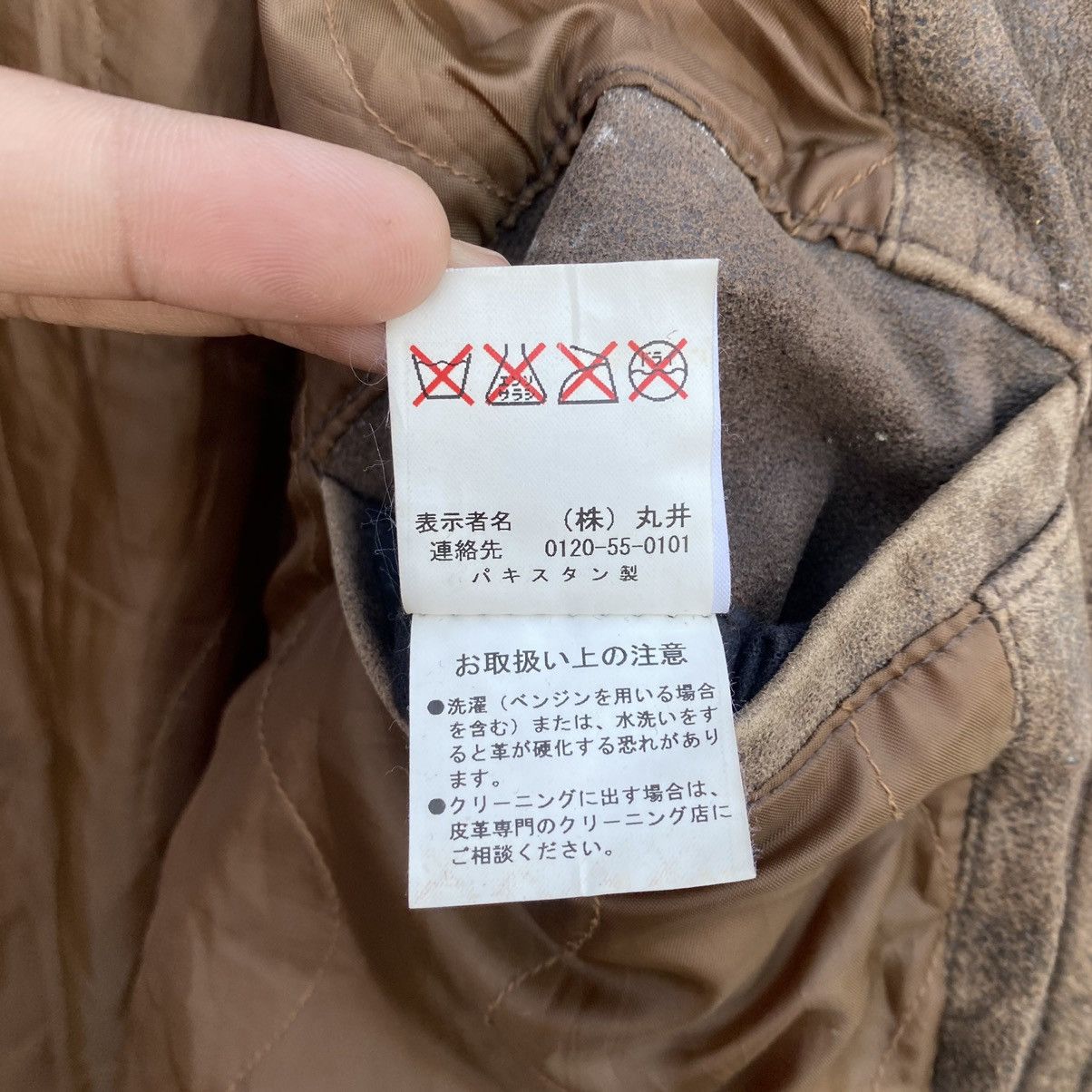 Japanese Brand Vintage On Board Hooded Leather Jacket Size US M / EU 48-50 / 2 - 10 Thumbnail