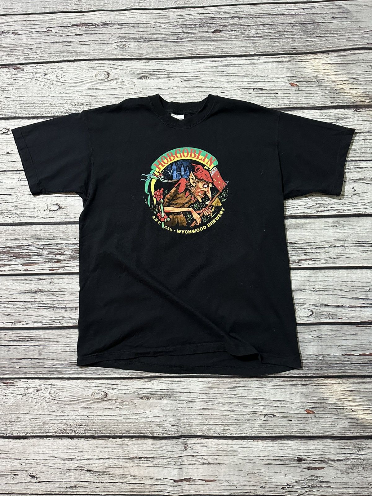 T-shirt Hobgoblin Wychwood Brewery - Unisex Toutes Tailles (S à 5XL) - Neuf Avec étiquettes Couleurs Multiples