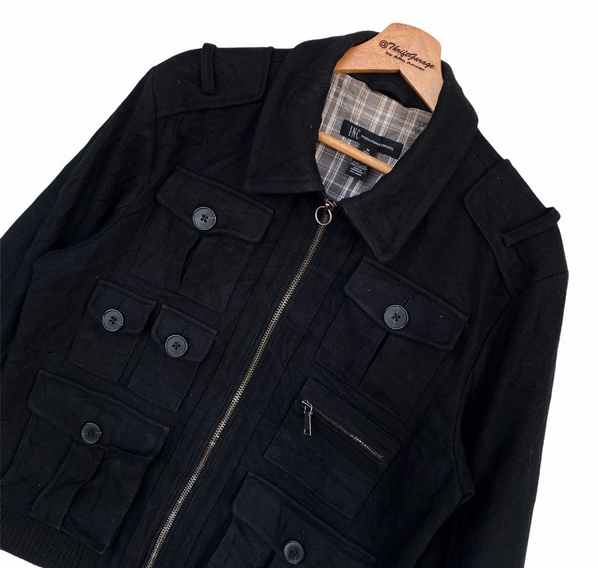 I.N.C Rare INC International Concept Multipocket Parachute Jacket Size US M / EU 48-50 / 2 - 4 Thumbnail