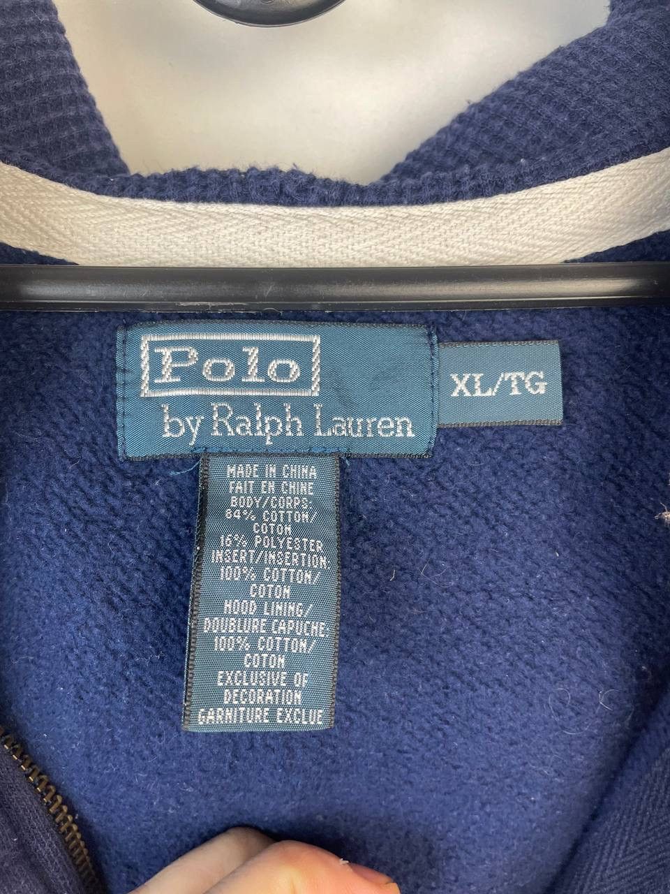 Vintage Polo Ralph Lauren luxury zip hoodie size Xl Size US XL / EU 56 / 4 - 5 Thumbnail