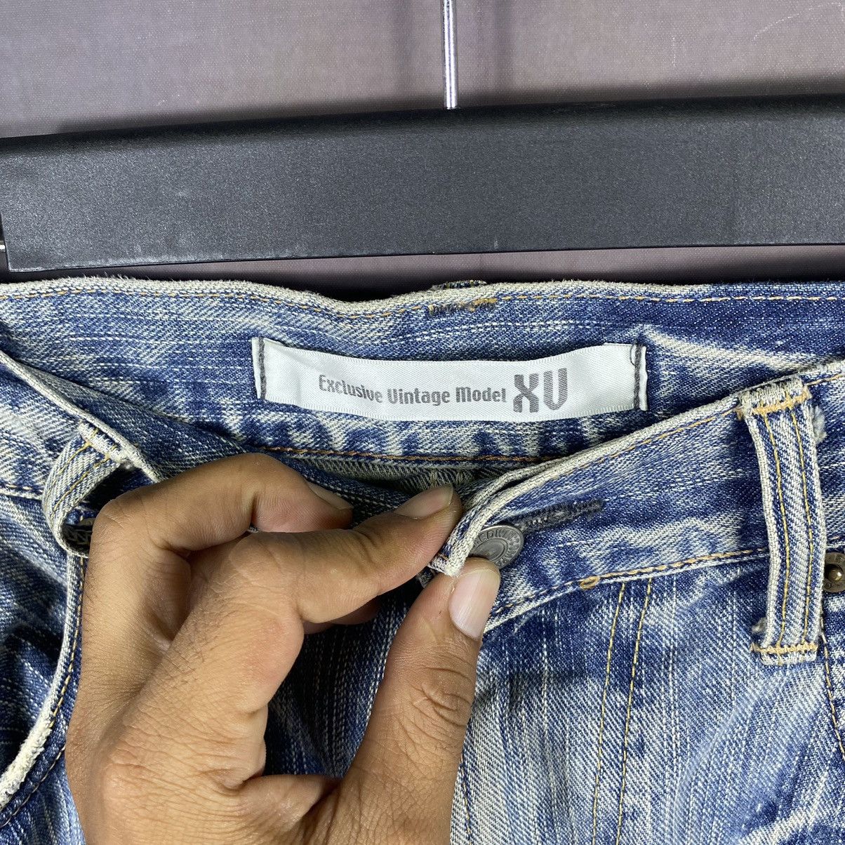 Edwin × Japanese Brand × Vintage Vintage Edwin Xv Distressed Zigzag Denim Jeans Size US 35 - 5 Thumbnail