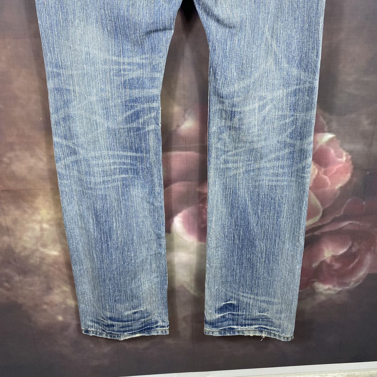 Edwin × Japanese Brand × Vintage Vintage Edwin Xv Distressed Zigzag Denim Jeans Size US 35 - 7 Thumbnail