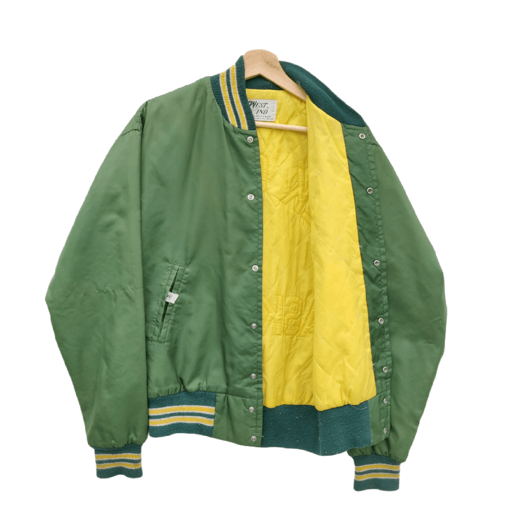 Vintage Vintage West Wind Basketball Varsity Bomber Jacket Size US S / EU 44-46 / 1 - 5 Thumbnail