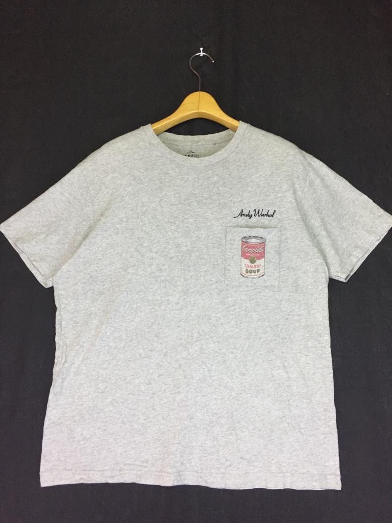 image of Andy Warhol Spell Out Single Pocket By Uniqlo in Grey, Men's (Size XL)