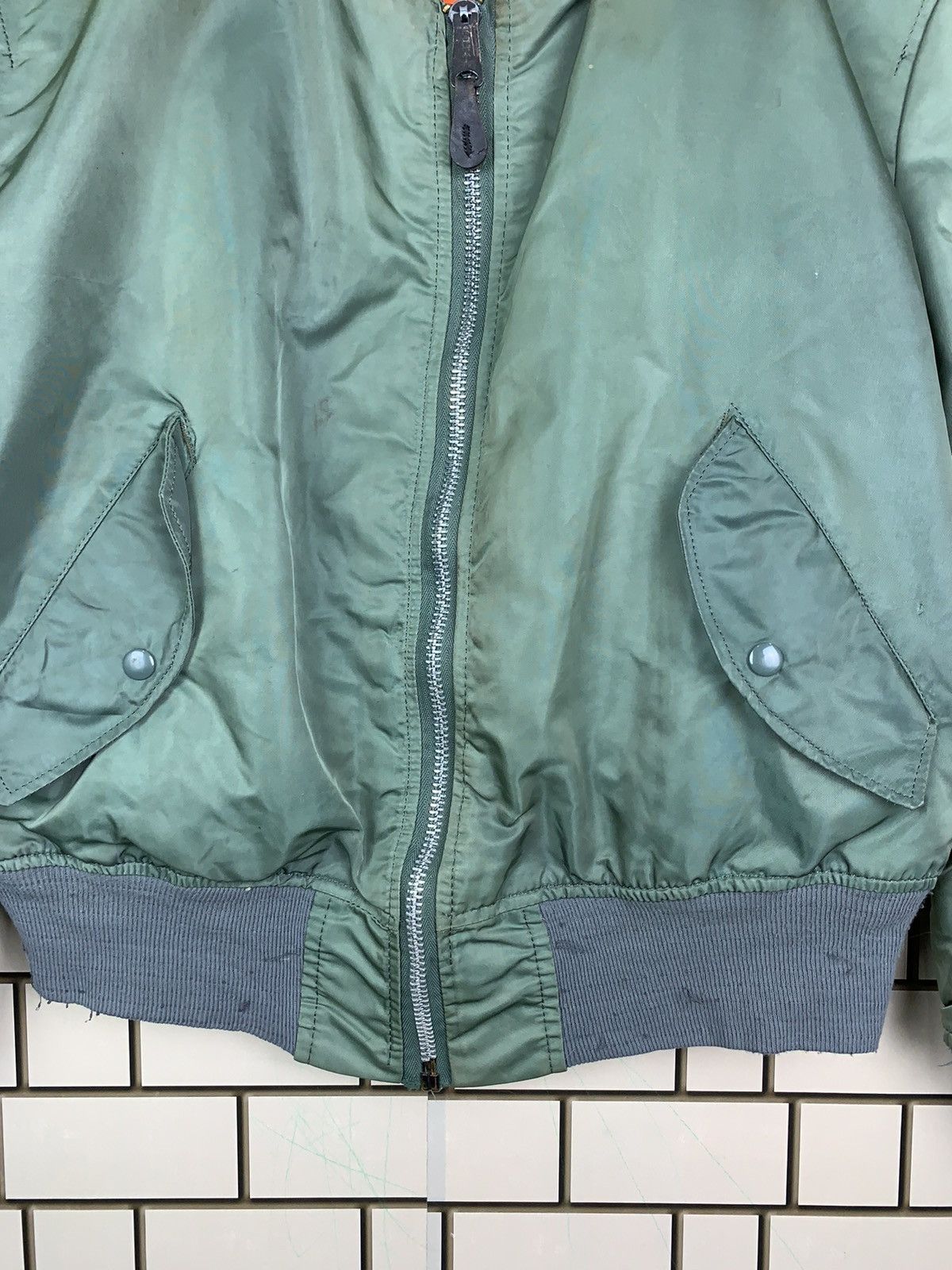 Alpha Industries Vintage Alpha Industries Bomber Jacket Made in Usa Size US L / EU 52-54 / 3 - 3 Thumbnail