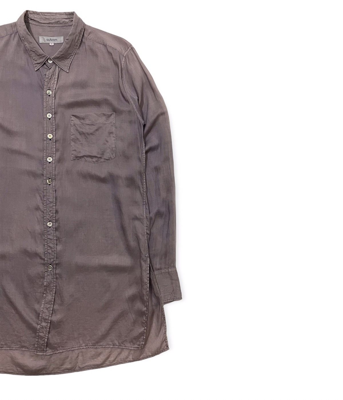 Sulvam FW18 Dyed Tencel Overshirt Size US S / EU 44-46 / 1 - 8 Thumbnail