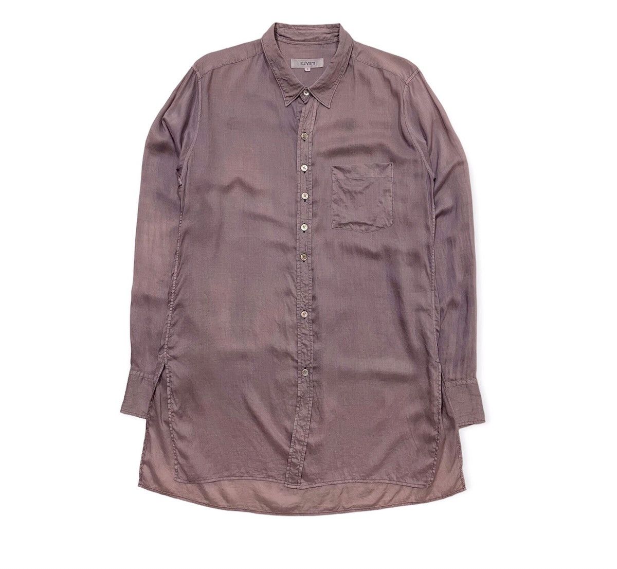Sulvam FW18 Dyed Tencel Overshirt Size US S / EU 44-46 / 1 - 2 Thumbnail