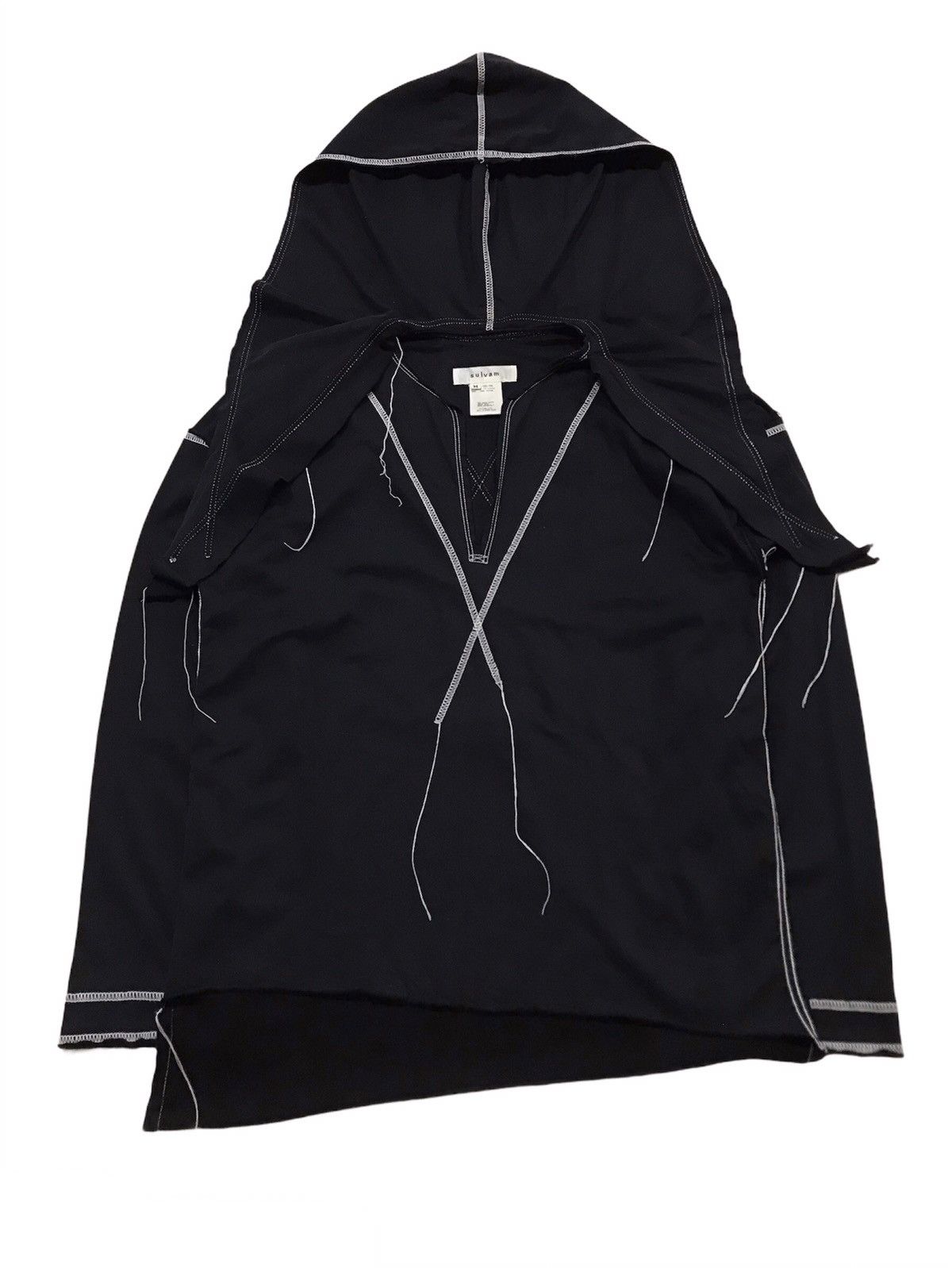 Sulvam AW18 Stitch Hoodie Shirt Size US M / EU 48-50 / 2 - 4 Thumbnail