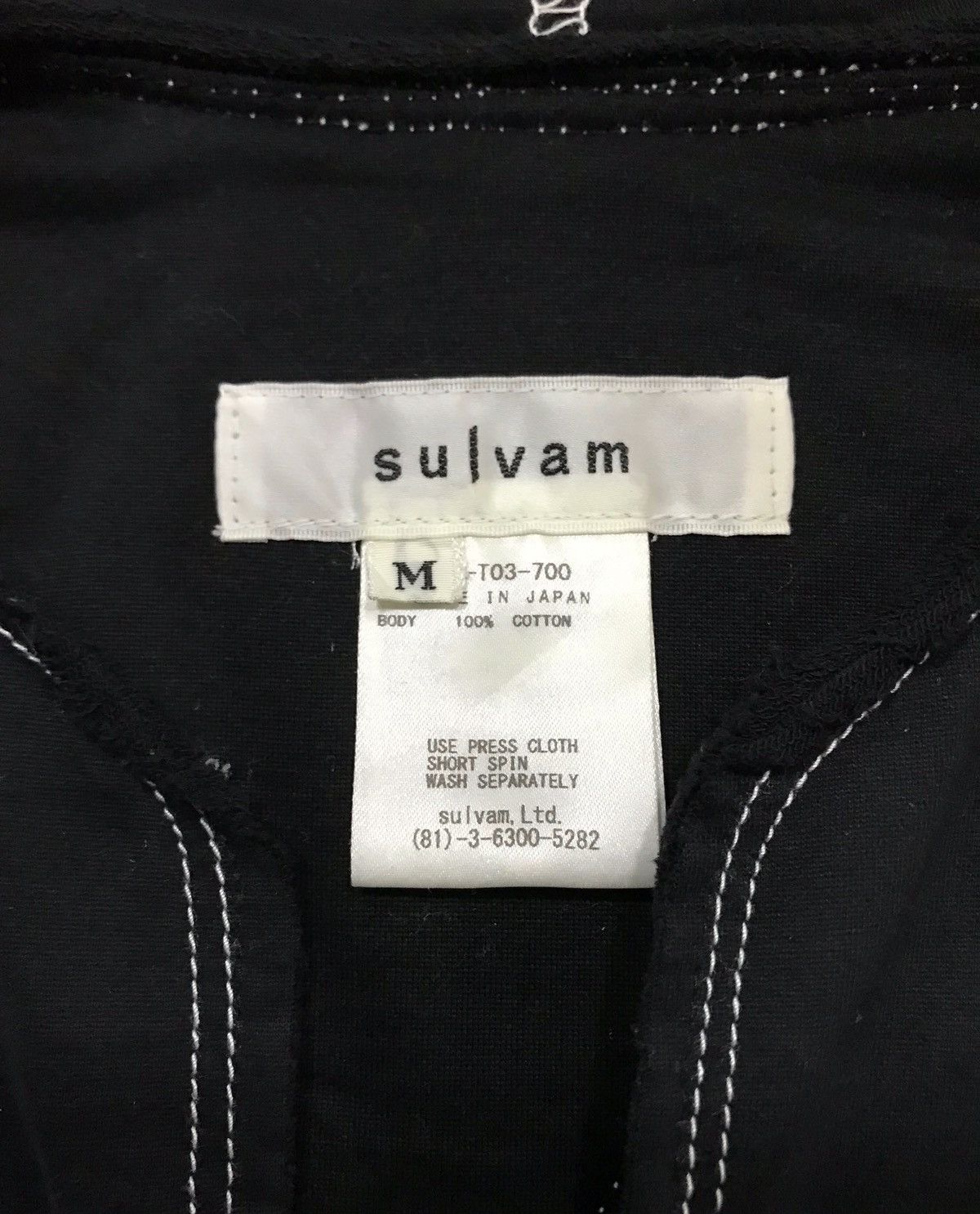 Sulvam AW18 Stitch Hoodie Shirt Size US M / EU 48-50 / 2 - 8 Thumbnail
