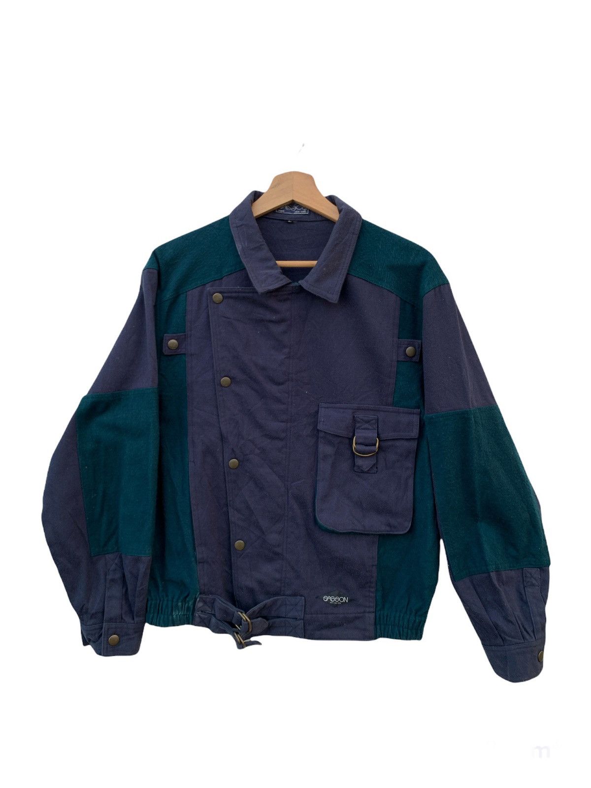 Japanese Brand × Vintage 🔥Vintage 90s Japanese Brand Saggon Paris Bomber Jacket Size US M / EU 48-50 / 2 - 1 Thumbnail